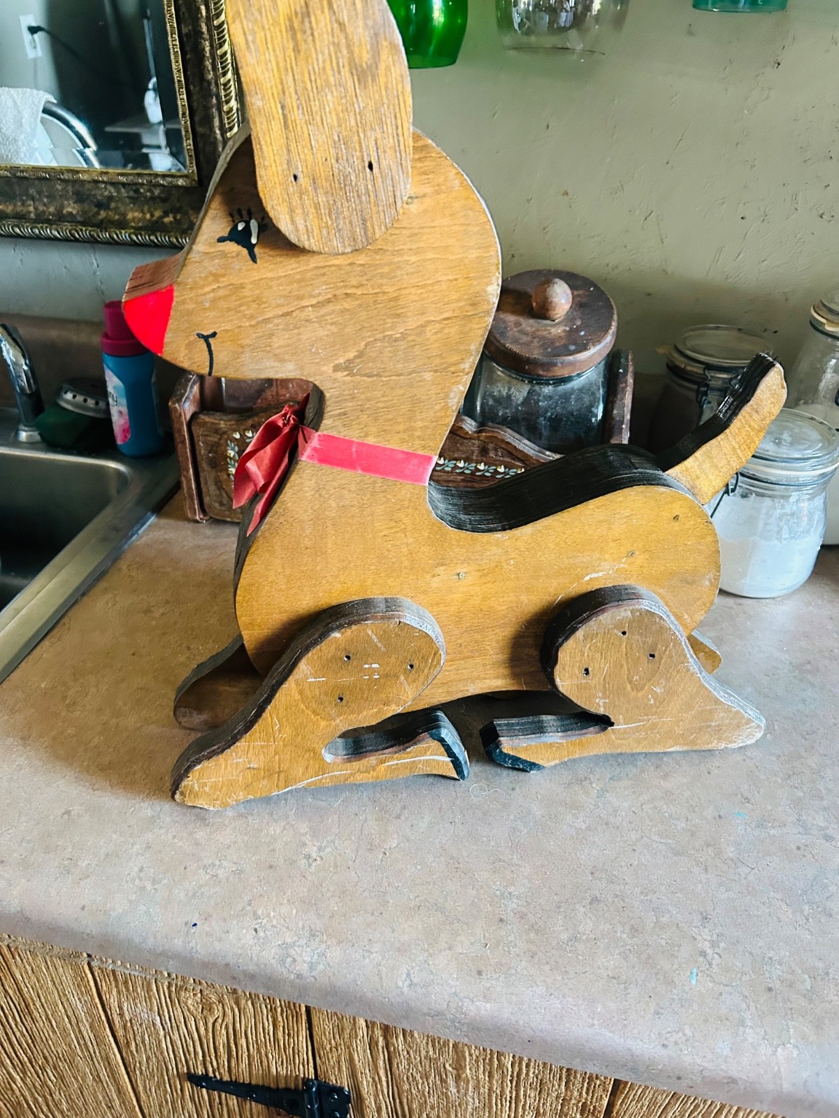 Vintage, handmade , wooden Rudolph Vintage, handmade , wooden Rudolph