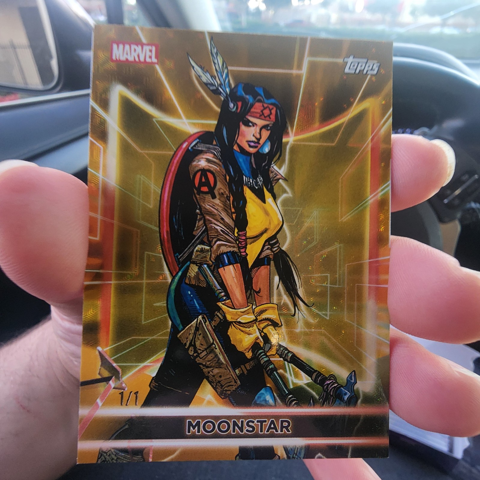 2026 Topps Marvel Neon Moonstar superfactor 1/1 2026 Topps Marvel Neon Moonstar superfactor 1/1