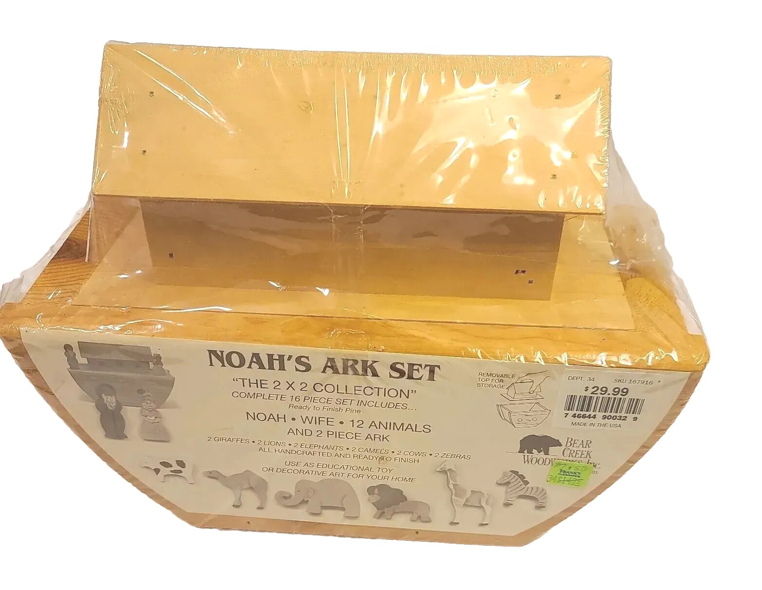 Noah’s Ark Set with 16 pieces including 12 animal pieces. The 2 x 2 Collection Noah’s Ark Set with 16 pieces including 12 animal pieces. The 2 x 2 Collection