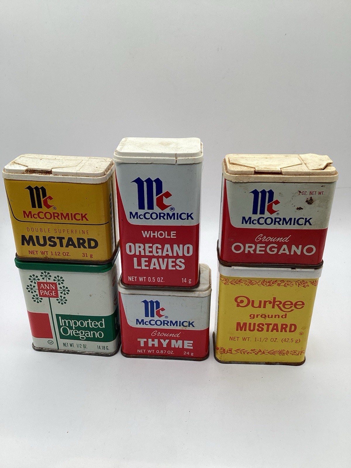 Vintage Spice Cans and Tins