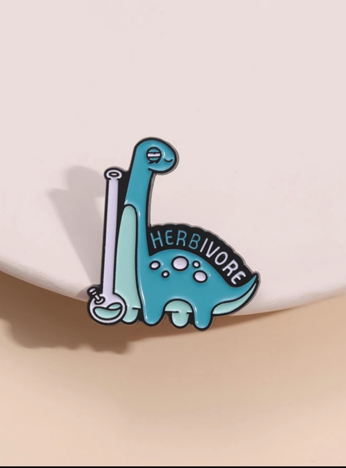 Funny Cute Herbivore Dinosaur Pot Weed Pothead Cannabis Hat/Lapel Pin Brooch
