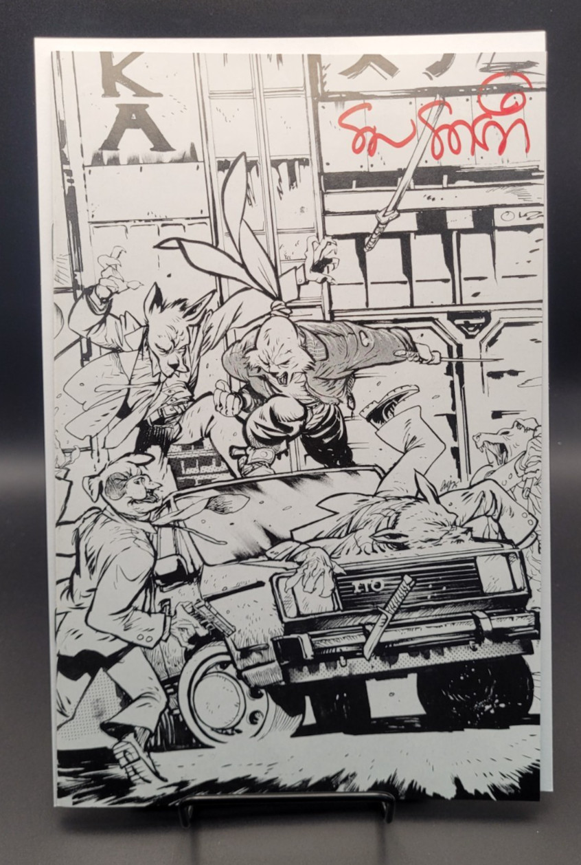 Usagi Yojimbo: Kaito \'84 #5 SDCC B&W Variant - Signed by Stan Sakai (w/COA)