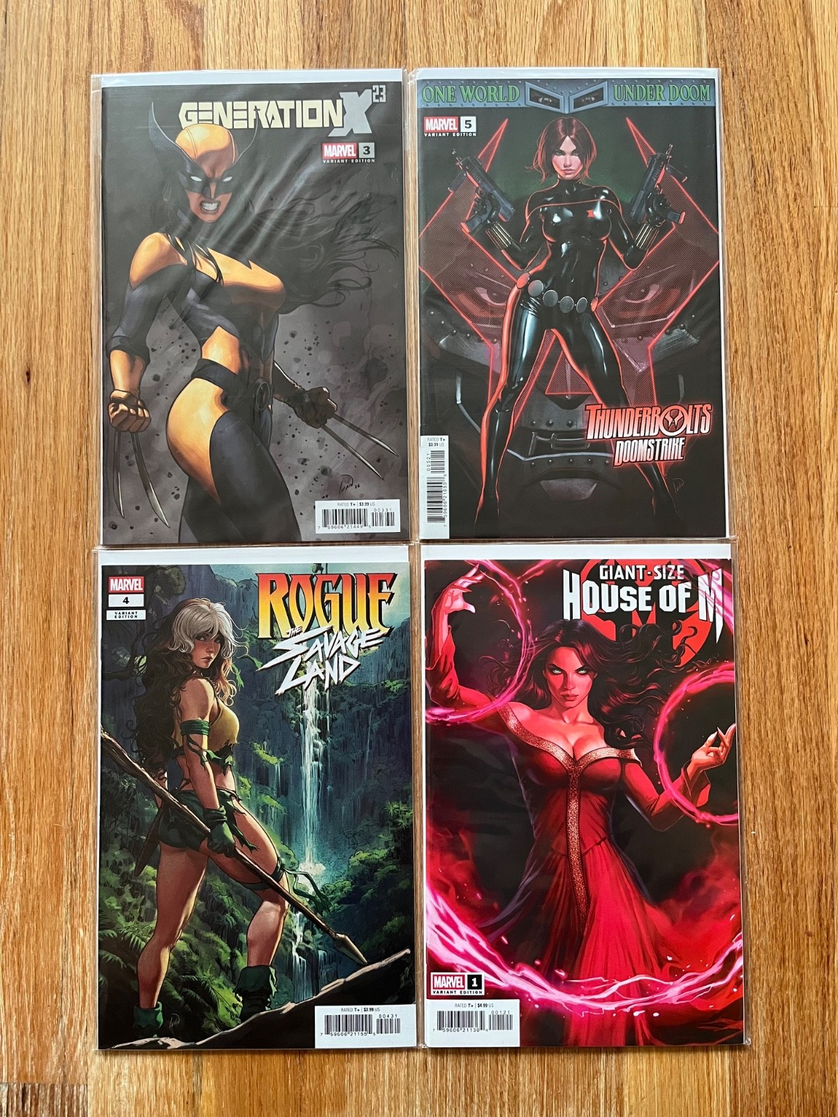 Ivan Talavera SEXY Marvel Variant Lot Rogue X-23 Scarlet Witch Black Widow NM