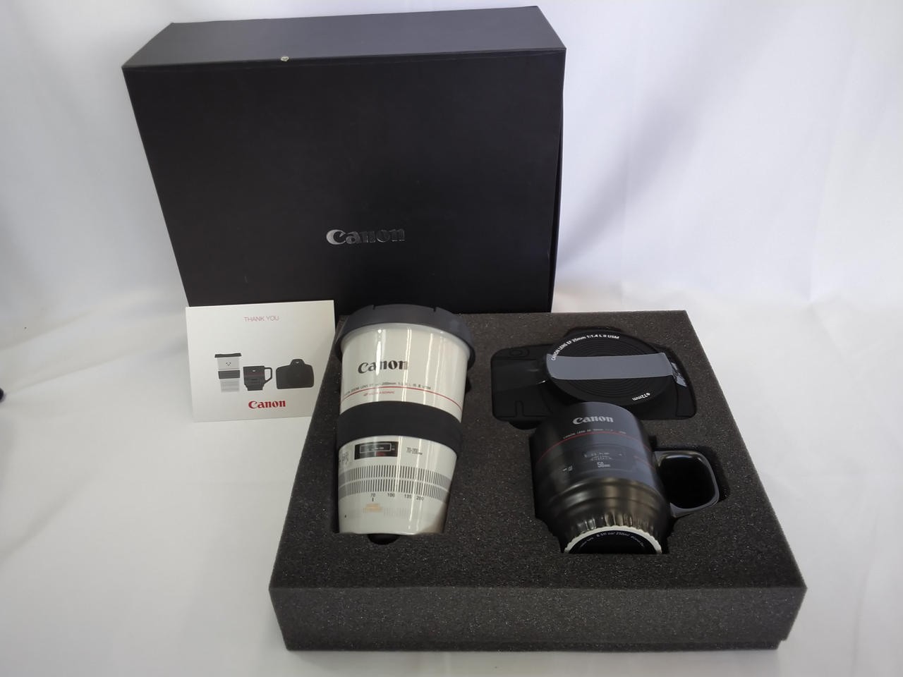 Canon CANON lens-shaped mug tumbler set Canon CANON lens-shaped mug tumbler set