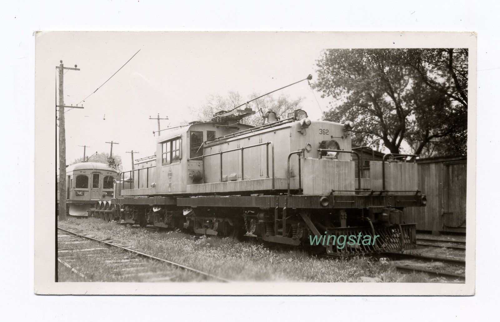 Fort Dodge Des Moines & Southern RR 362 & 72 Electric Koella Vintage Photograph Fort Dodge Des Moines & Southern RR 362 & 72 Electric Koella Vintage Photograph