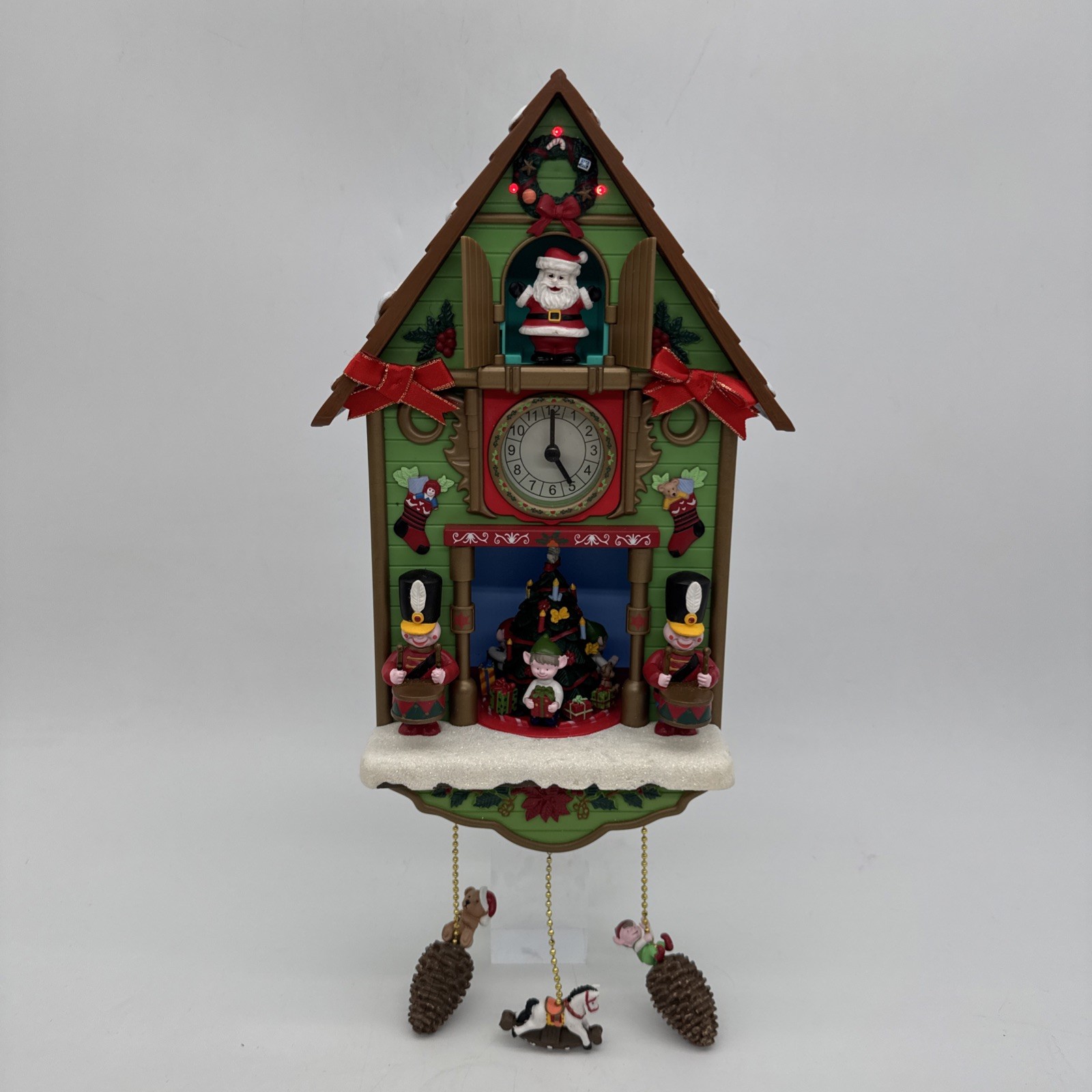 Avon 2011 Tick Tock Till Christmas Animated Lighted Cuckoo Clock Ex Working Cond