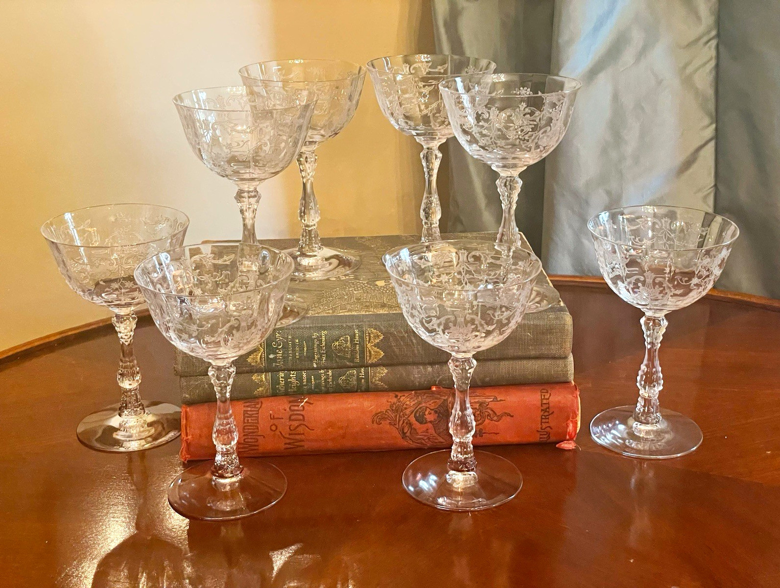Set of 8 Fostoria Navarre Champagne Coupe Set of 8 Fostoria Navarre Champagne Coupe