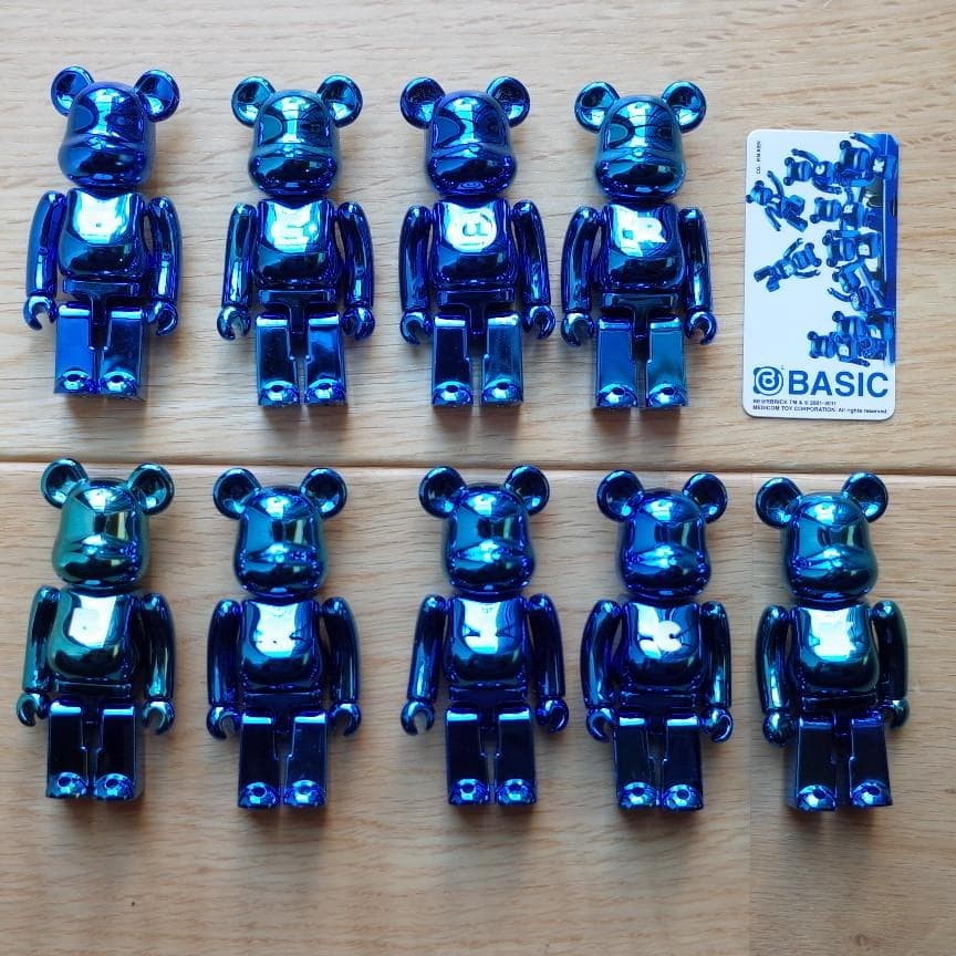 BE@RBRICK Metallic Blue Series 23 9 Pack 100 Percent Medicom Toy Fig