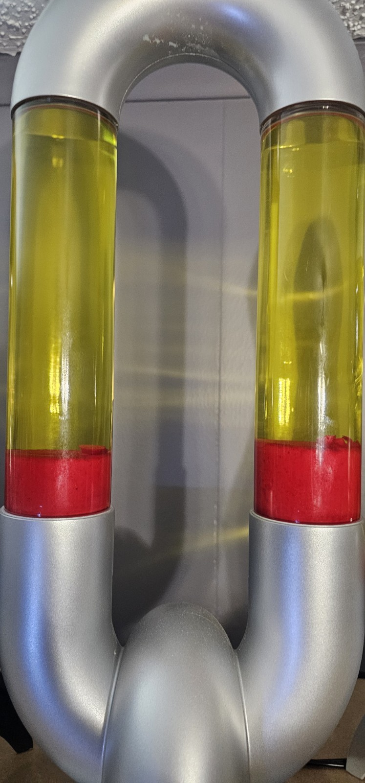 RARE Vintage Link'd Double Motion Lava Lamp Red/Yellow Spencers Chain Link HTF