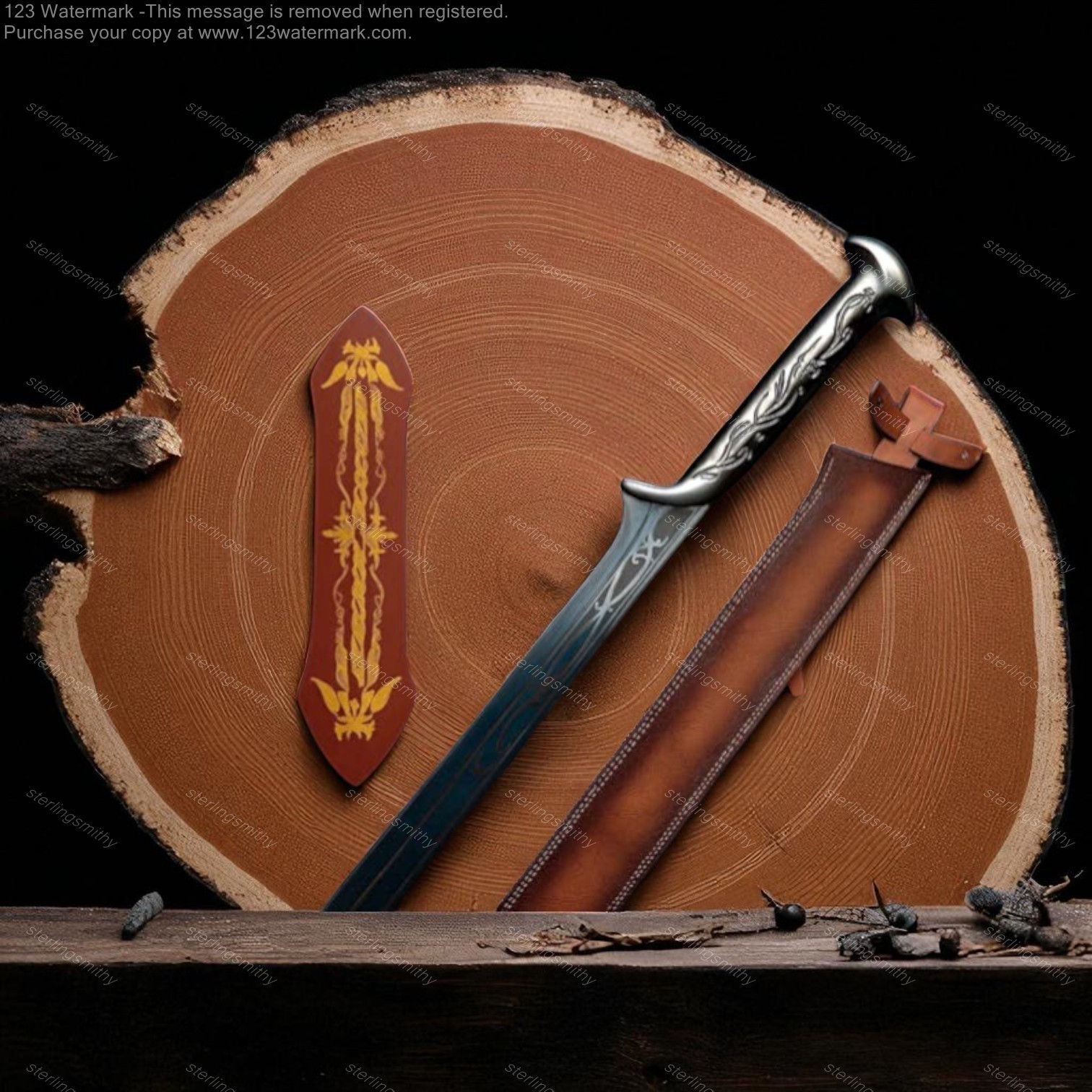 Thranduil\'s Sword Elven King LOTR Stainless Steel Handmade Premium Display Gift