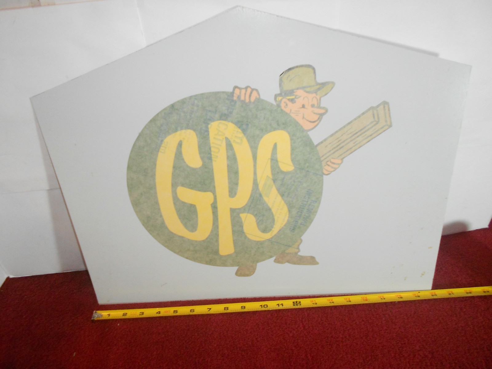 VINTAGE UNUSED IN WRAP 20x16 in GEORGIA PACIFIC LUMBER CO. ADV. SIGN METAL -X 19 VINTAGE UNUSED IN WRAP 20x16 in GEORGIA PACIFIC LUMBER CO. ADV. SIGN METAL -X 19