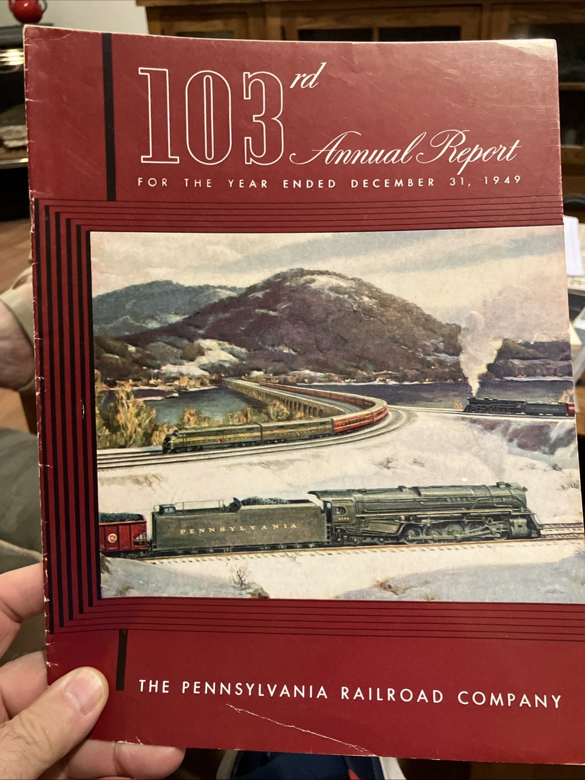 PRR Annual Report 1949 Pennsylvania Railroad Soft Cover 40 pages PRR Annual Report 1949 Pennsylvania Railroad Soft Cover 40 pages