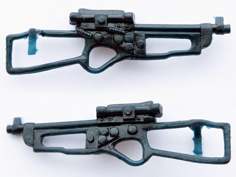 Original 1977 STAR WARS Kenner 3 3/4 CHEWBACCA Bowcaster Dark Blue-Black CM6977