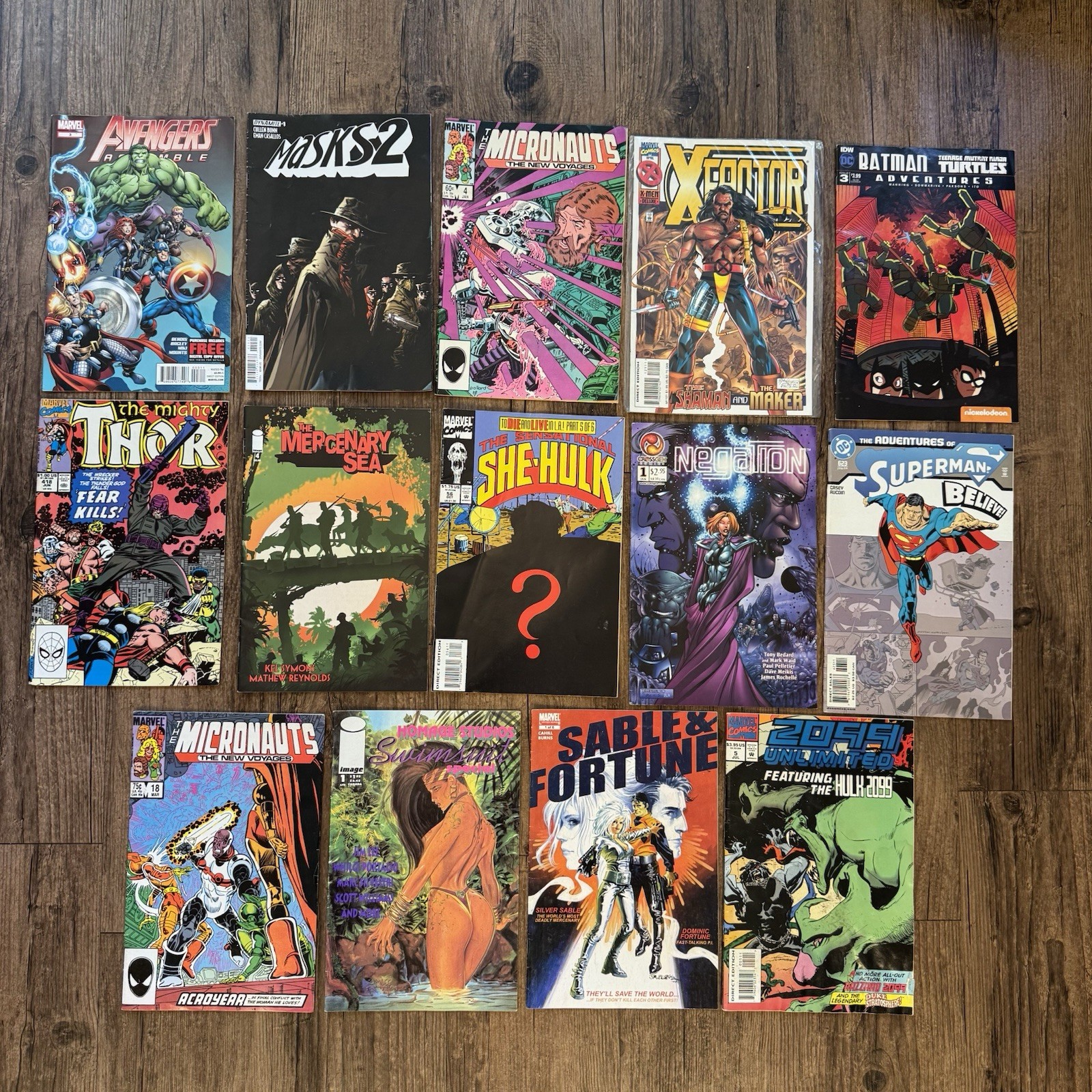 Lot of 14 Vintage Modern Comic Books Marvel DC IDW Image Dark Horse She-Hulk