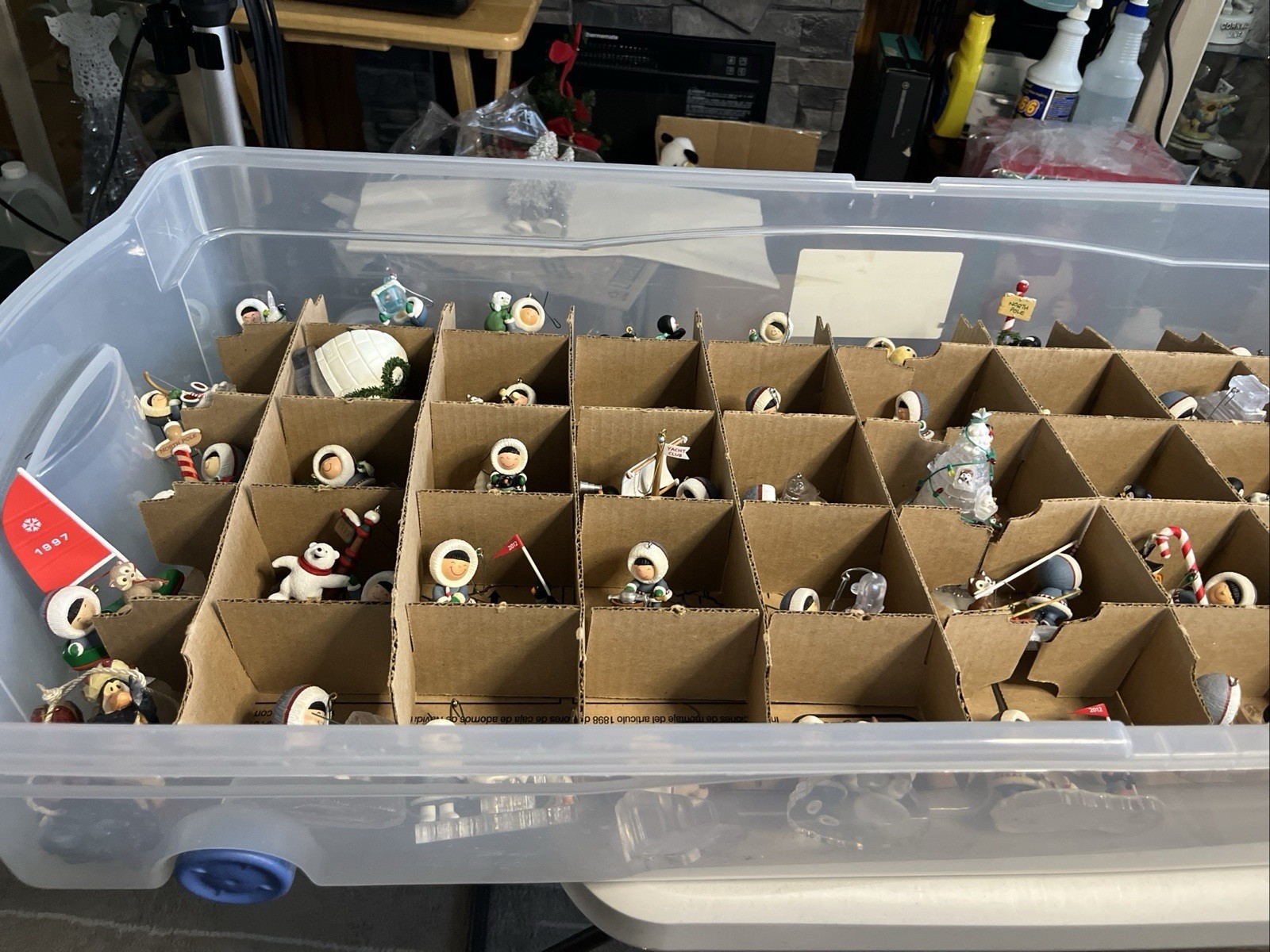 This Is A Lot Of Fifty One Hallmarks Calander Frosty Ornaments From 1978 And Up