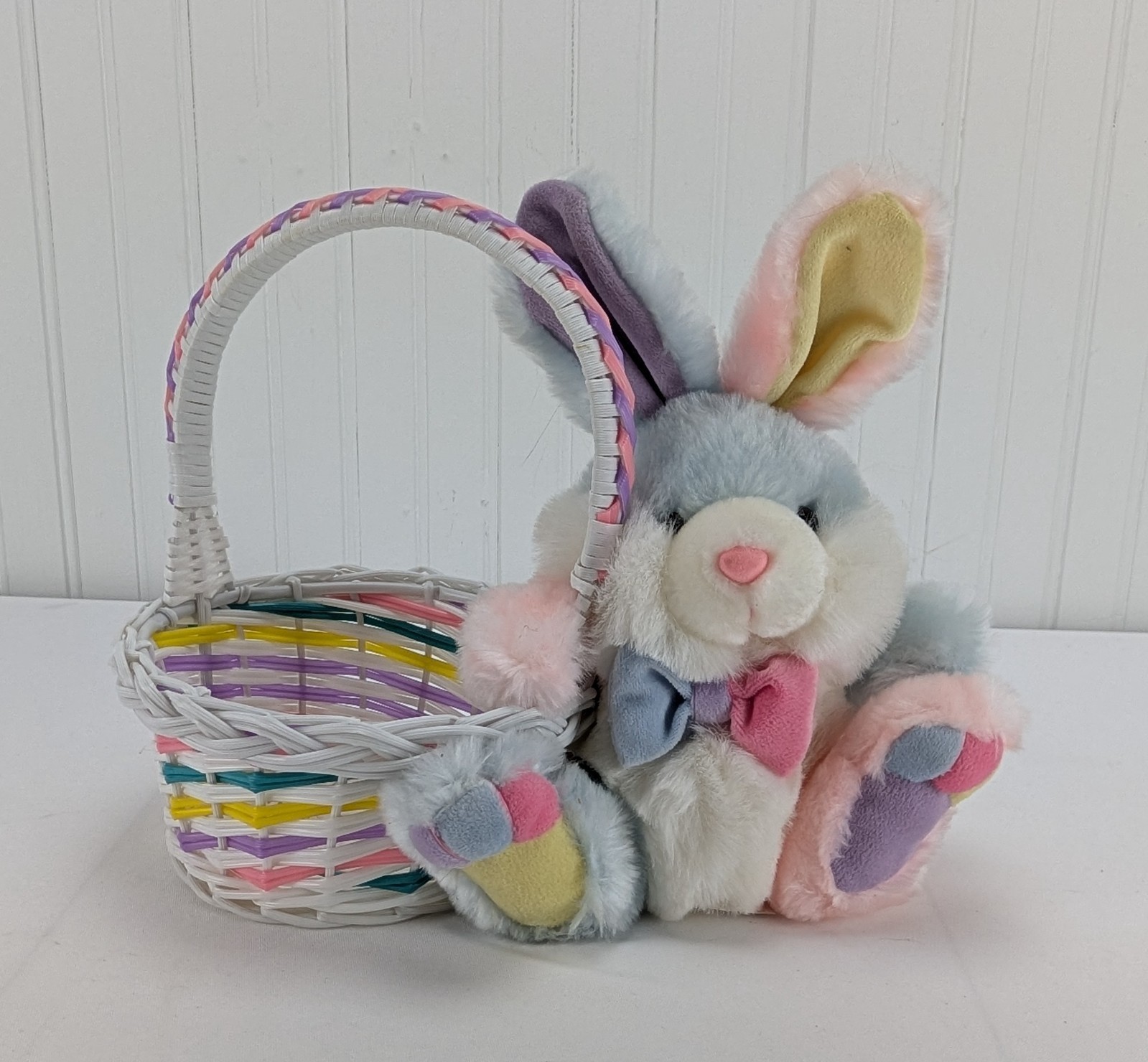 Vintage MTY Easter Basket with Bunny Plush 10\