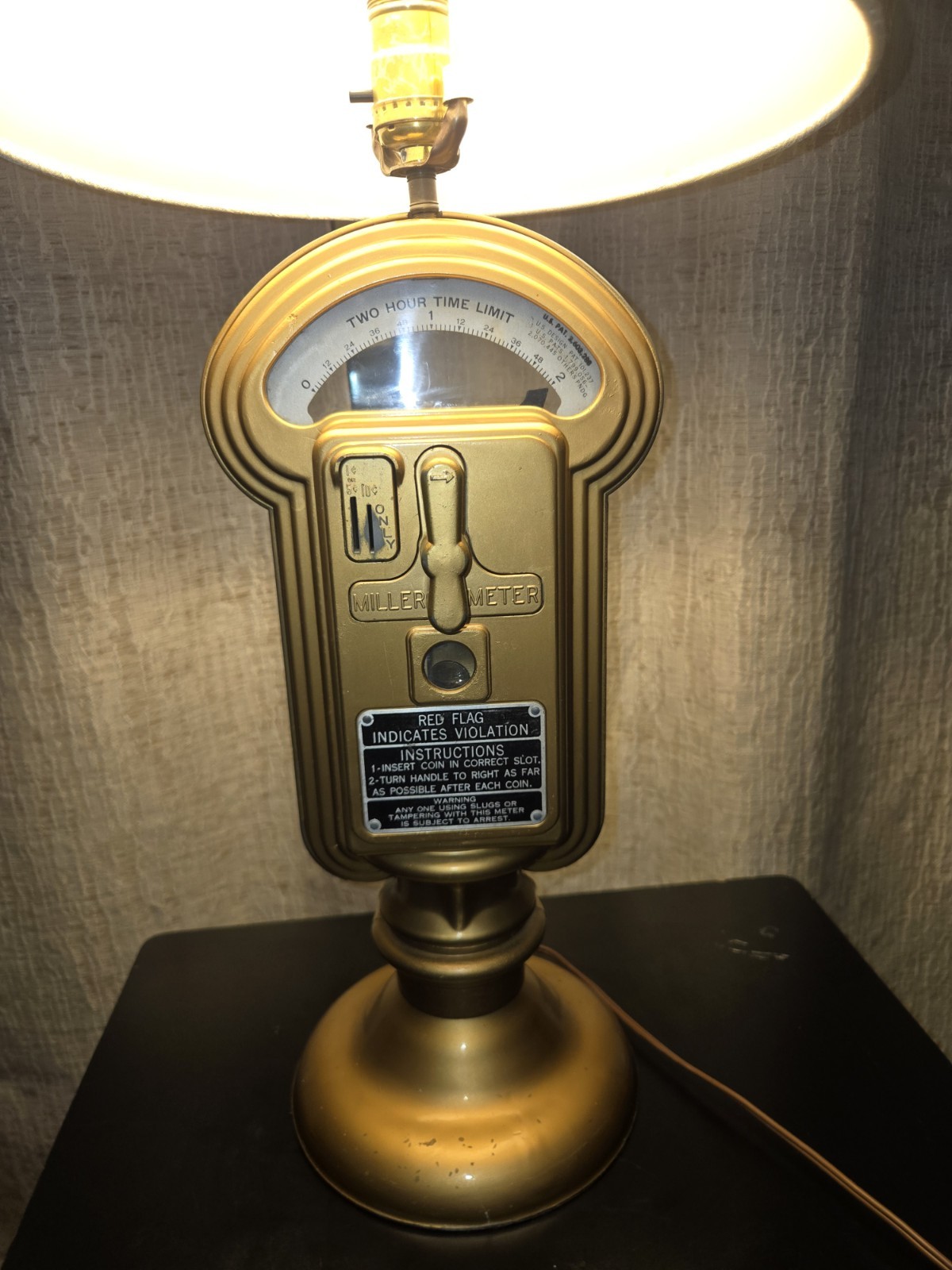 Vintage Duncan Miller Parking Meter Lamp Light Tested