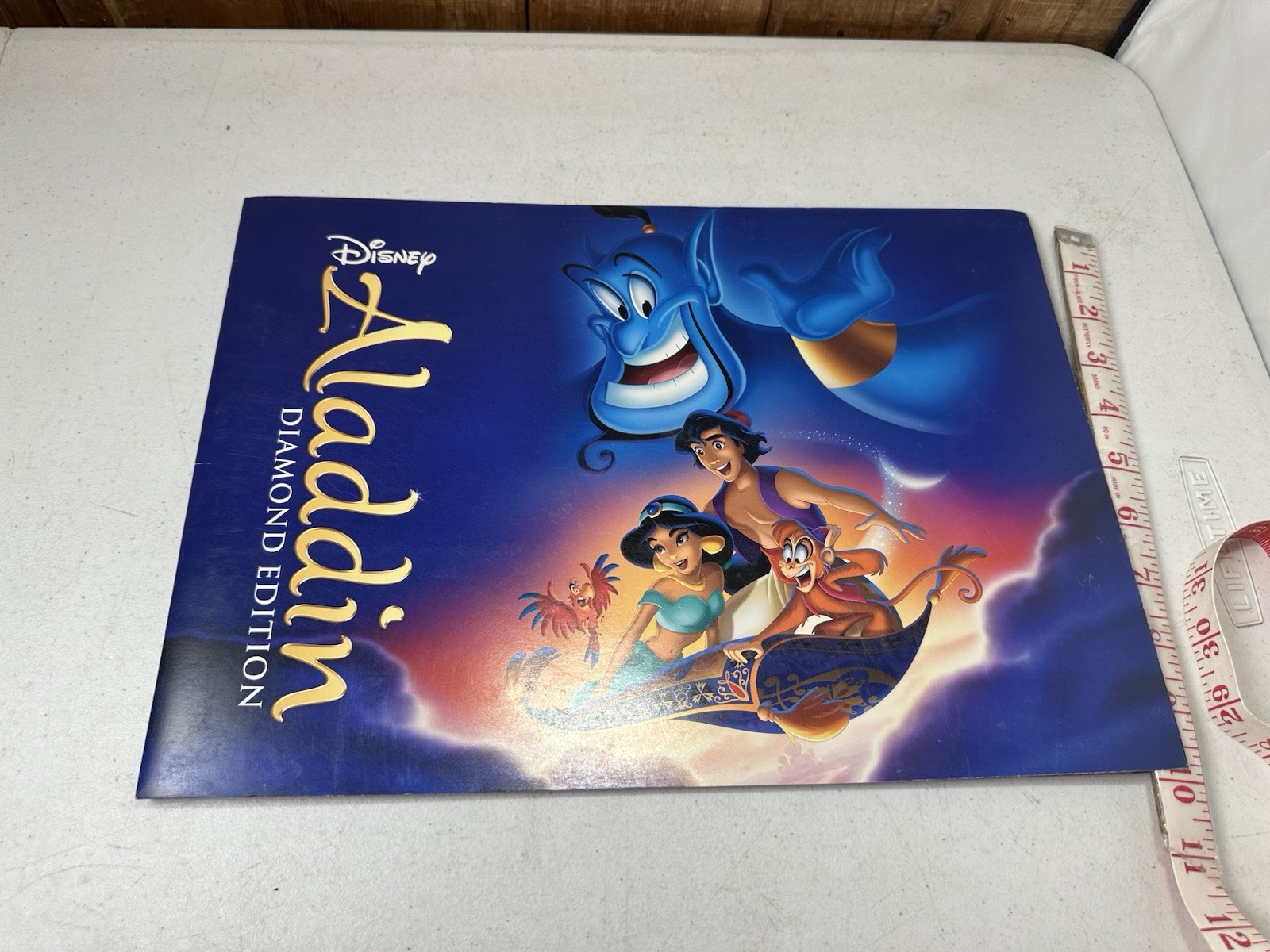 RARE Aladdin Disney Store Exclusive Diamond Edition Lithograph Set of 4