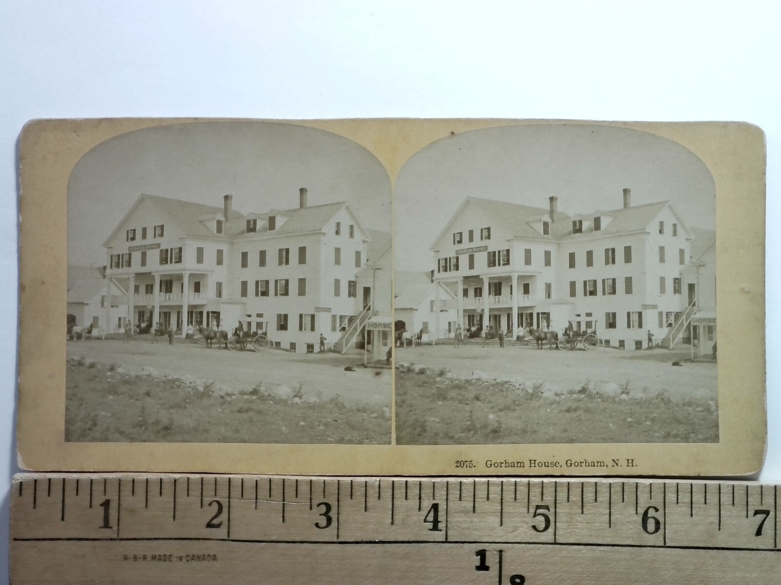 Gorham House Gorham NH Stereoview Kilburn Brothers 1870s New Hampshire Flat Gorham House Gorham NH Stereoview Kilburn Brothers 1870s New Hampshire Flat