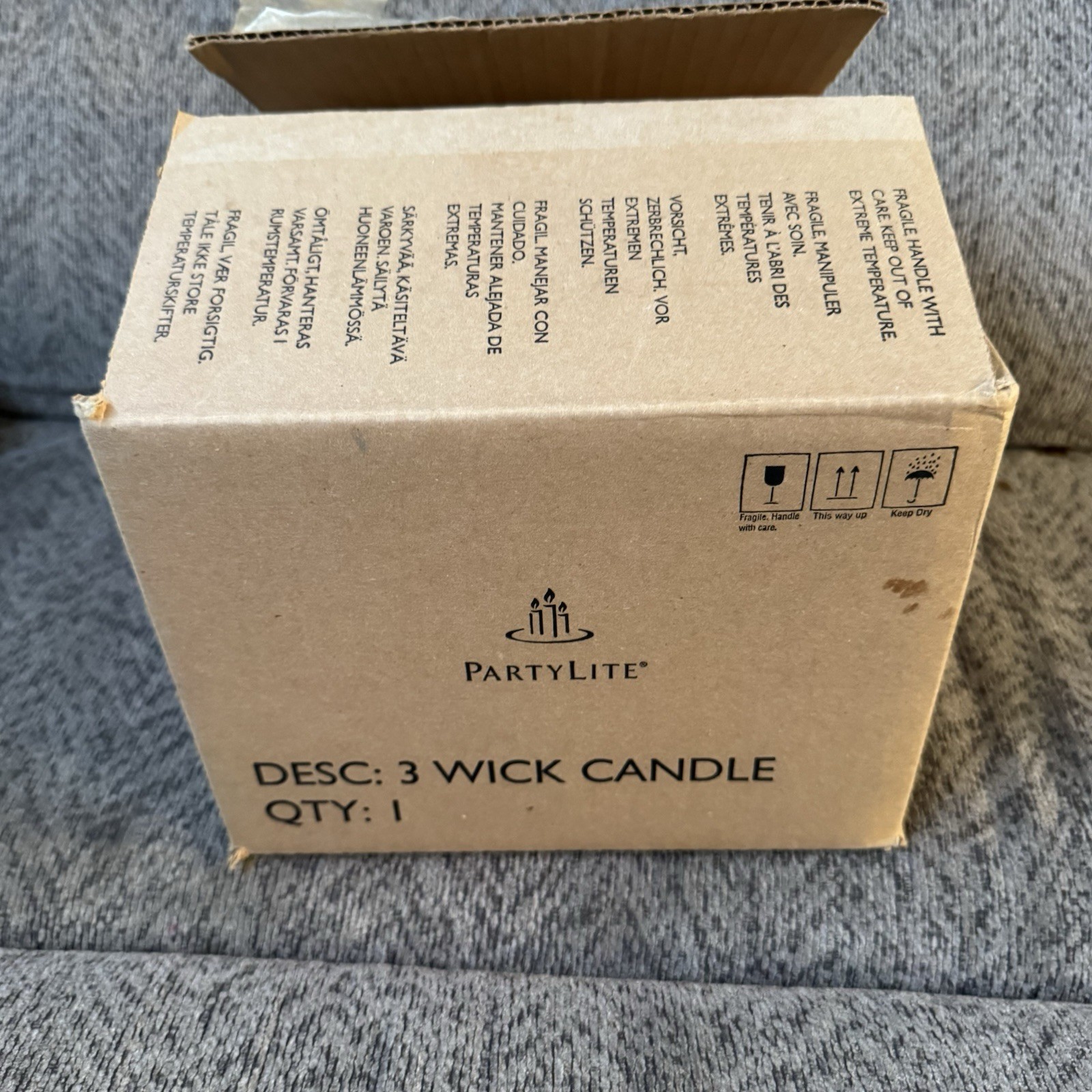 Partylite 3 Wick Candle 6\