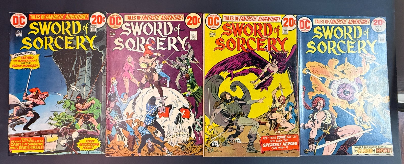 Sword of Sorcery (1973) Lot #1-4 DC Comics VG-FN