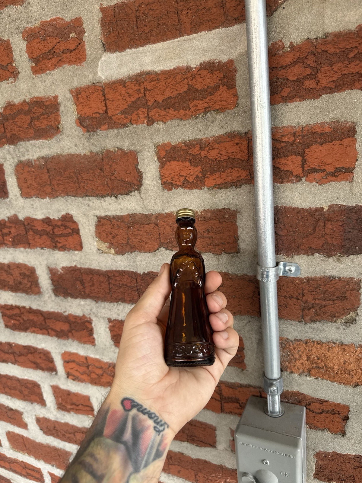 Vintage Florenza Liqueur Glass 6 inch Bottle Women Figure Solaro Italy