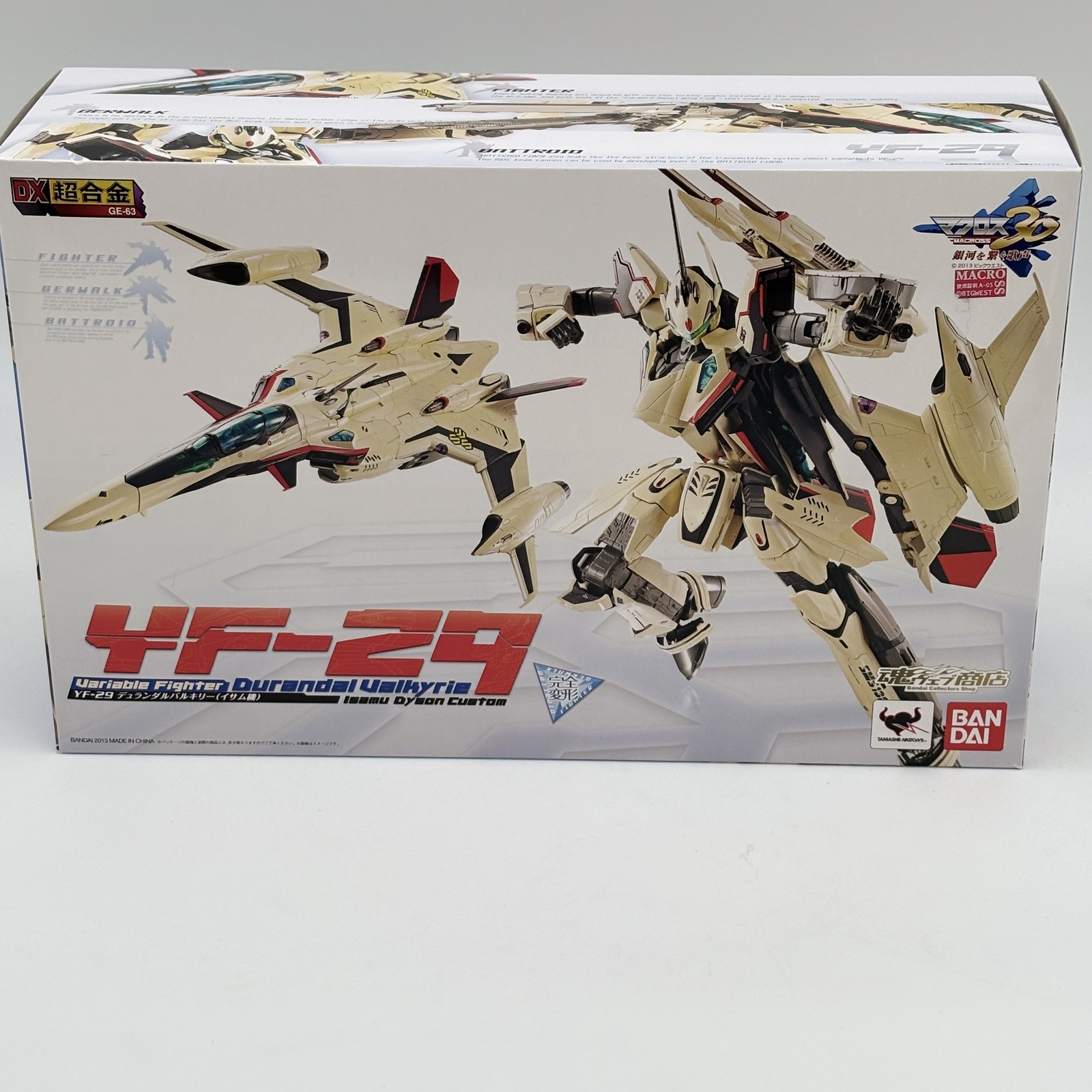 DX Chogokin Macross YF-29 Durandal Valkyrie Isamu machine Figure BANDAI