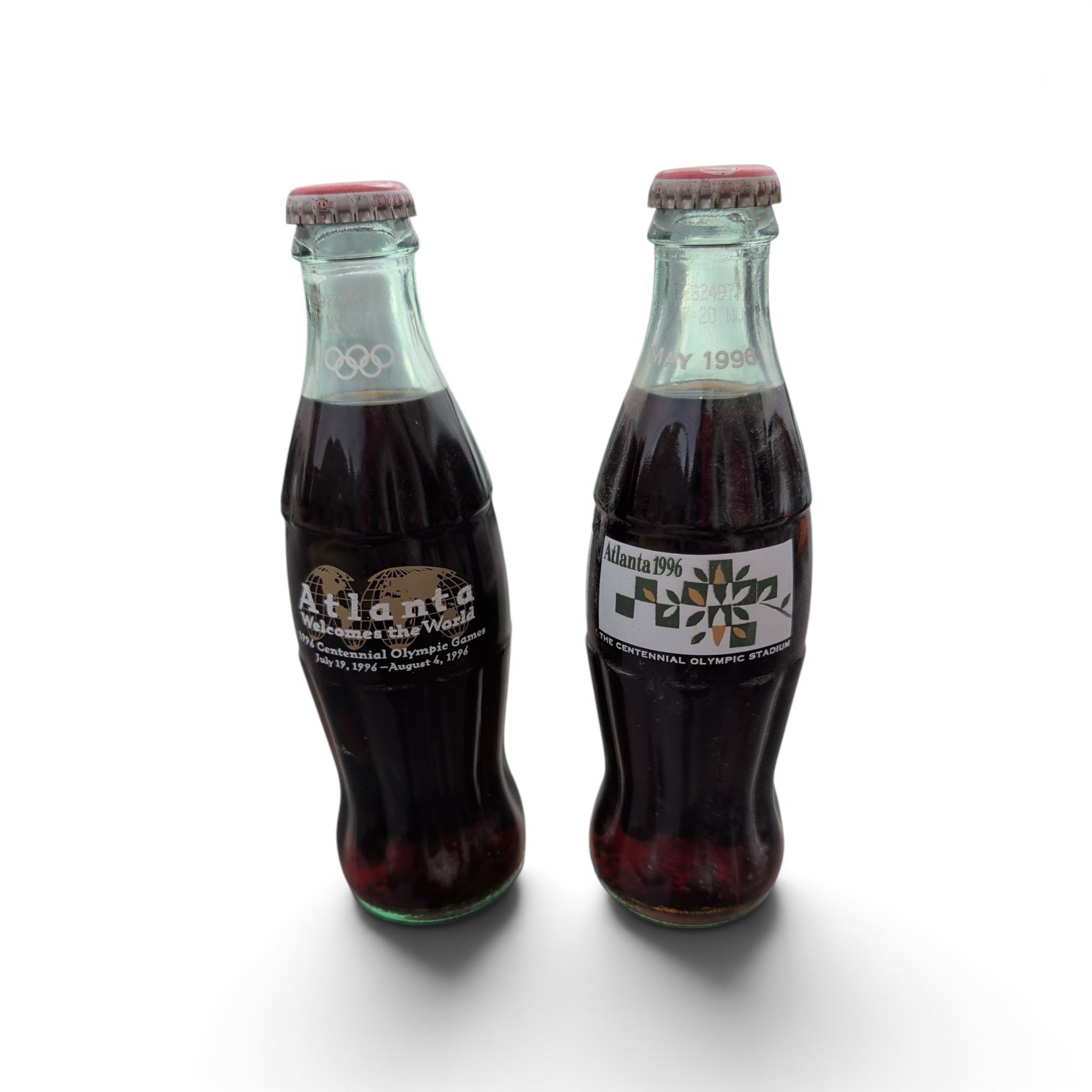 Vintage Set Of 2 Coca-Cola 8oz. Bottle Atlanta 1996 Olympic Games - Unopened Vintage Set Of 2 Coca-Cola 8oz. Bottle Atlanta 1996 Olympic Games - Unopened
