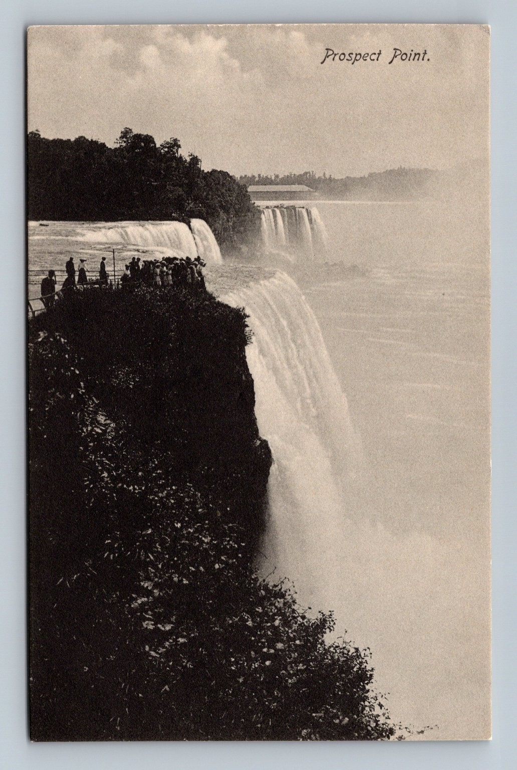 Vtg Niagara Falls Prospect Point B&W Postcard 1900s Made in Germany Vtg Niagara Falls Prospect Point B&W Postcard 1900s Made in Germany
