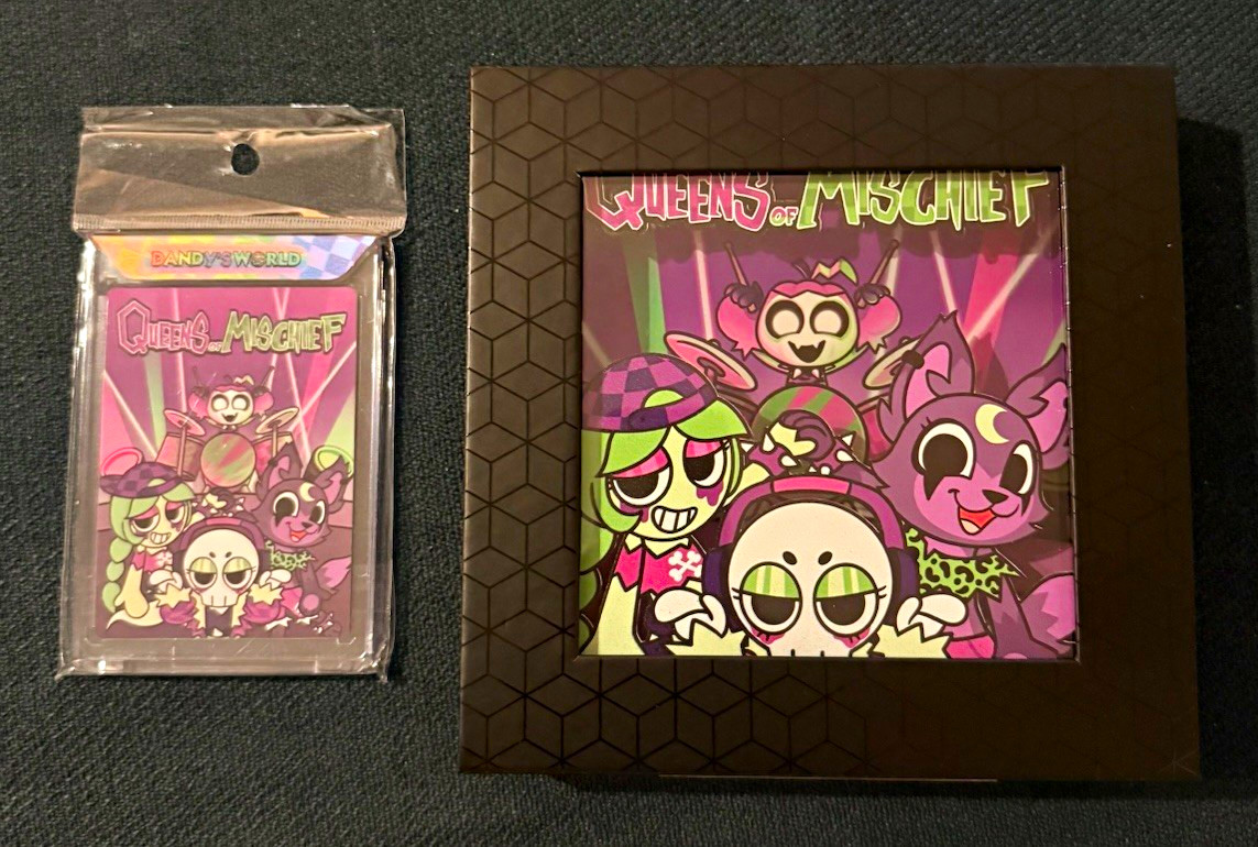 Dandy’s World Queens of Mischief Acrylic Art Block + Card American Dream Dandy’s World Queens of Mischief Acrylic Art Block + Card American Dream