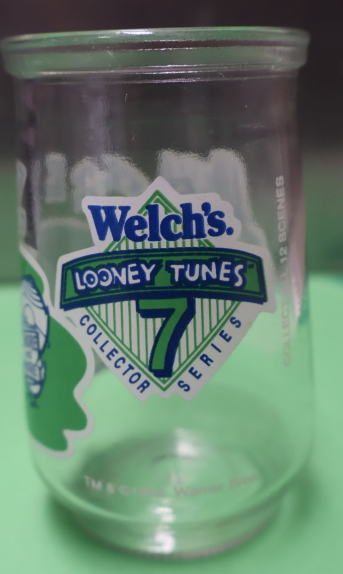 Vintage 1994 Welch\'s Jelly Glass #7 Foghorn Leghorn Looney Tunes