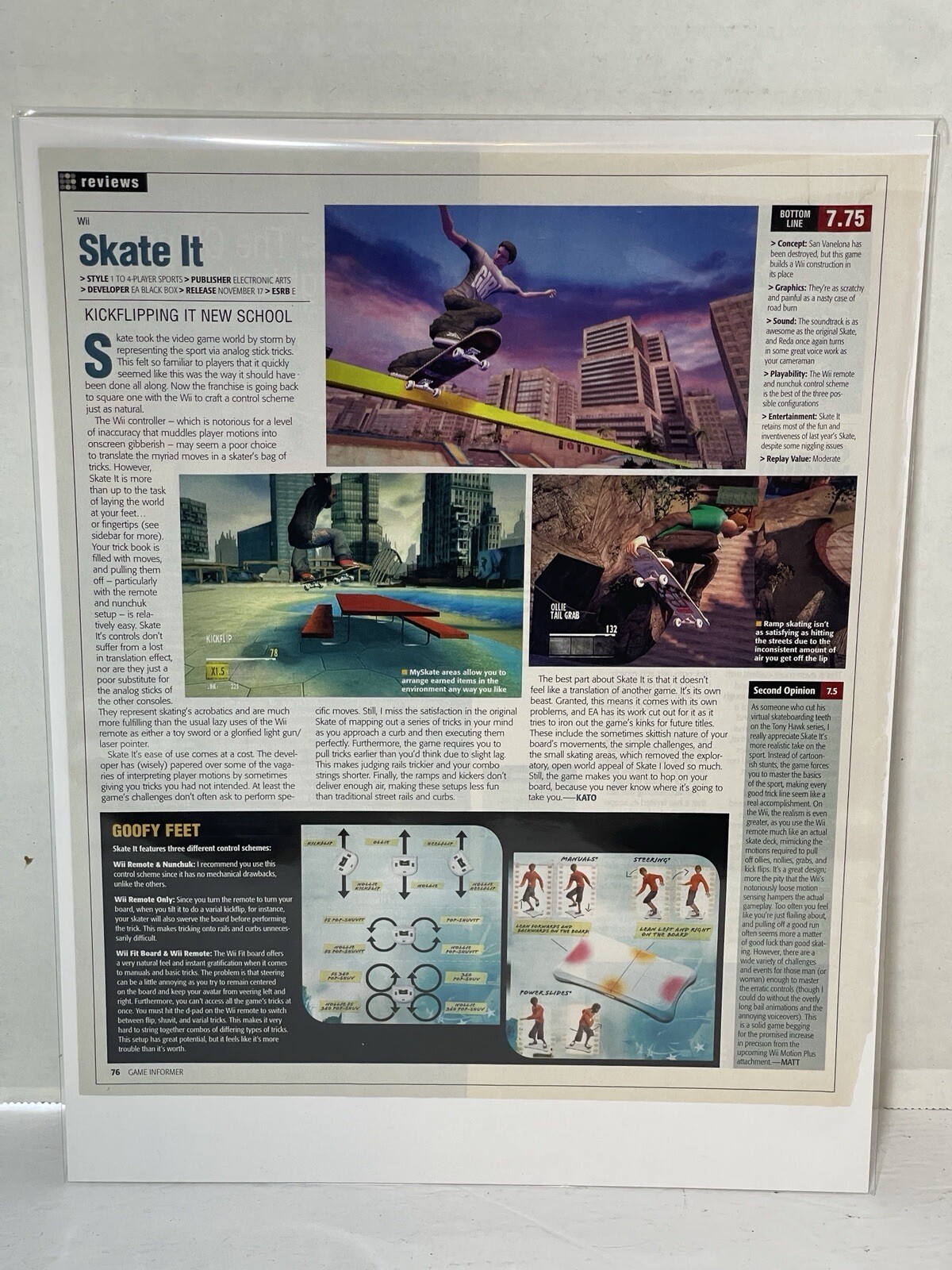 Skate It Video Game Review Magazine Article Print Ad Wall Art