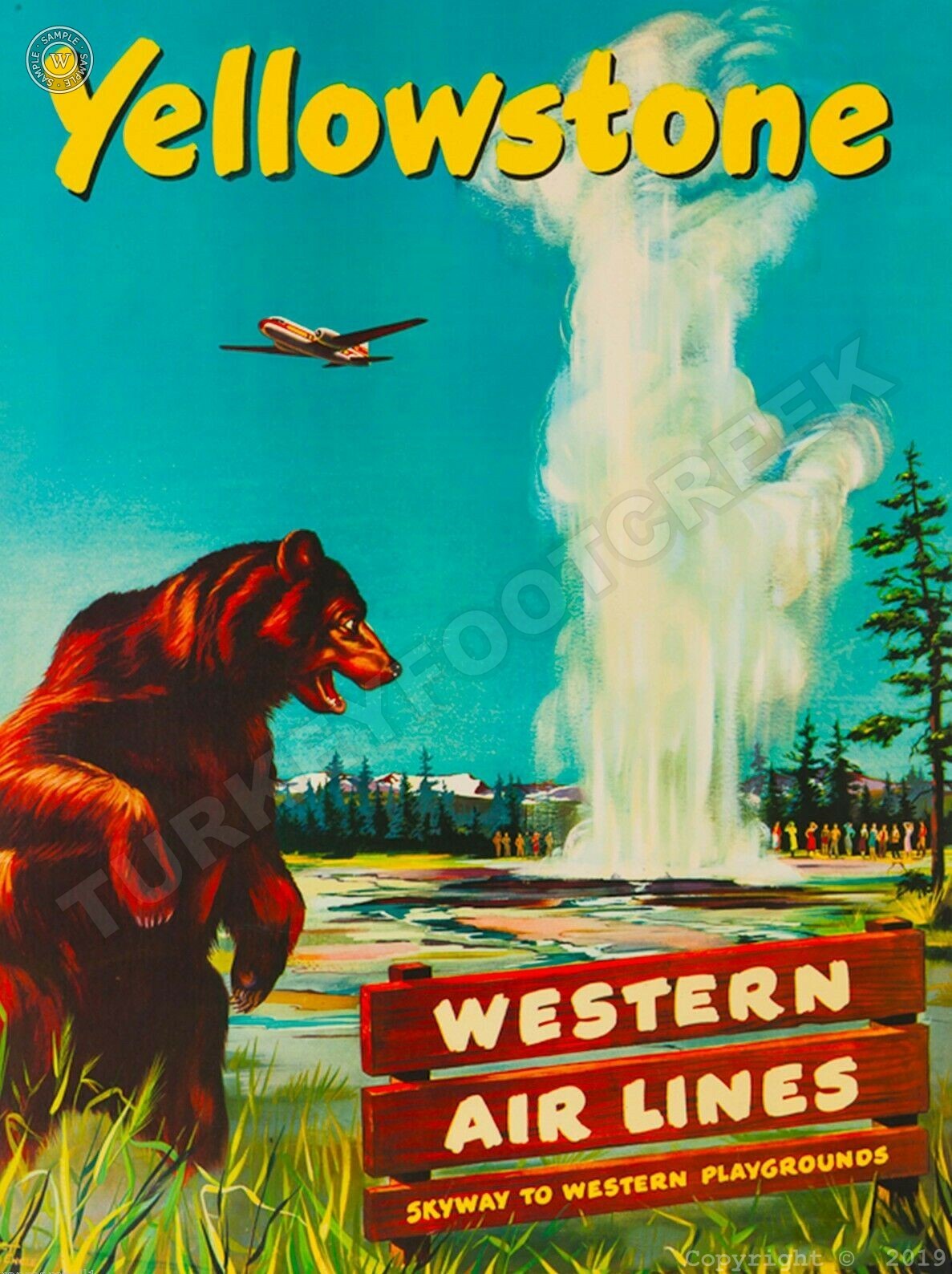 Western Airlines Yellowstone 9\