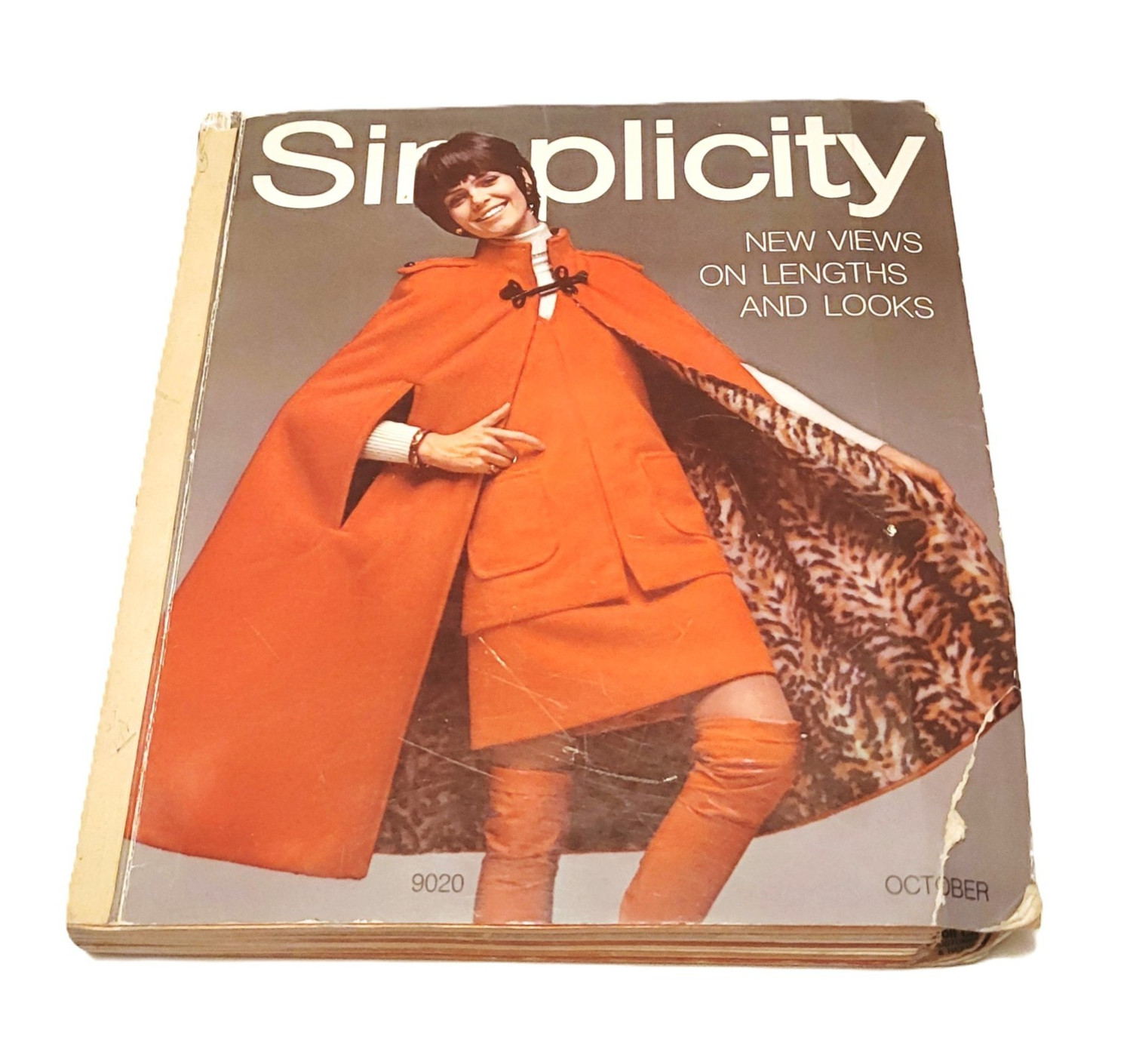 Simplicity Pattern Book October 1970 Store Counter Catalog 70s Mod Fashions