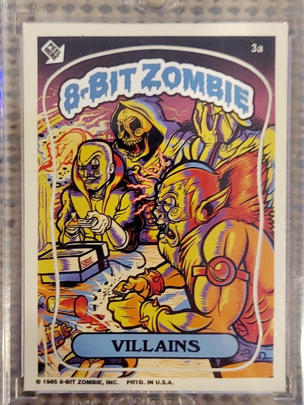 SINGLE CARD: 8-BIT ZOMBIE VILLAINS DIE-CUT VINYL STICKER (ARTIST PROOF) SSP RARE