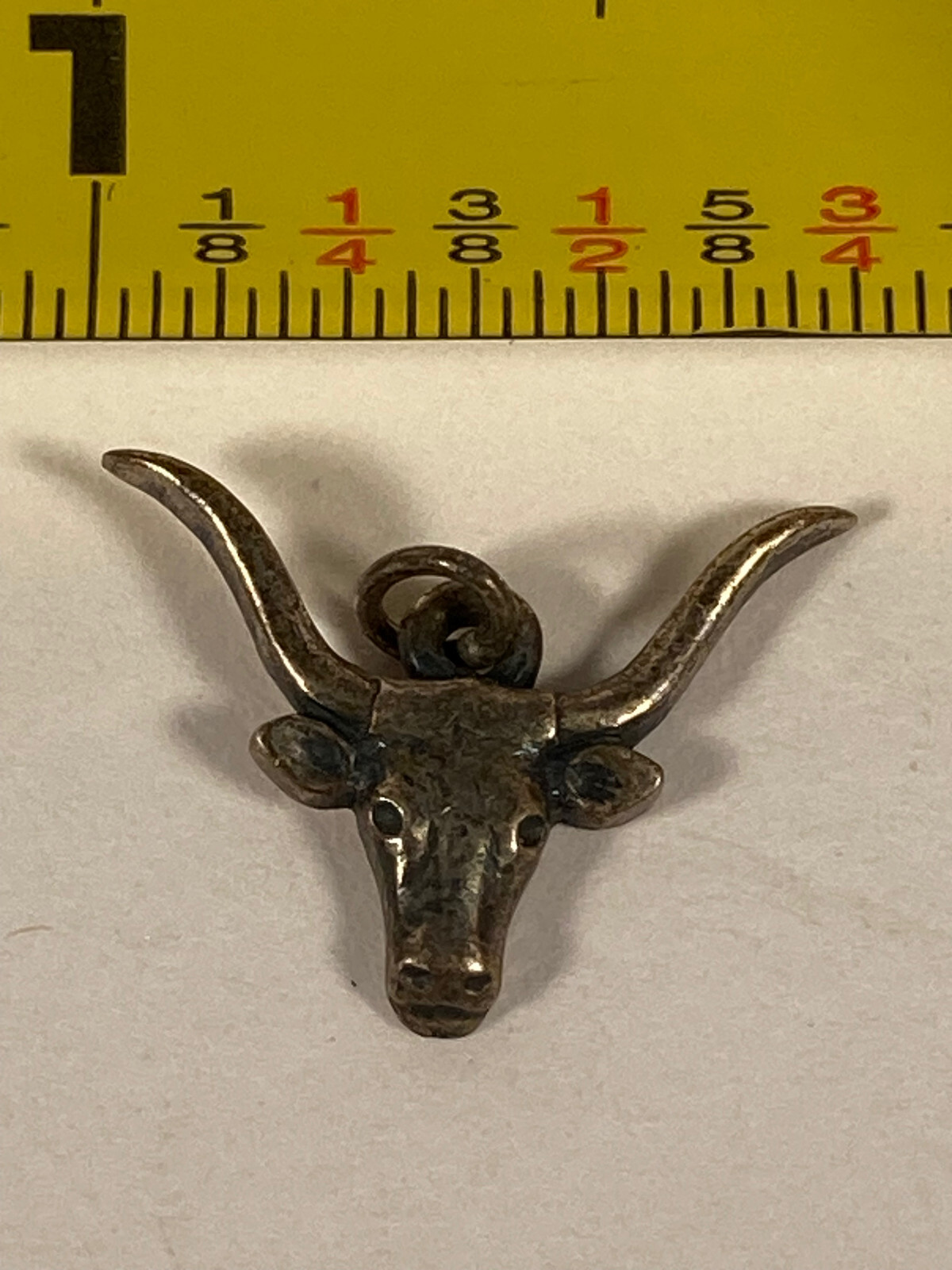 VTG James Avery Sterling Silver 925 Charm Bracelet 3D Texas Longhorn Retired