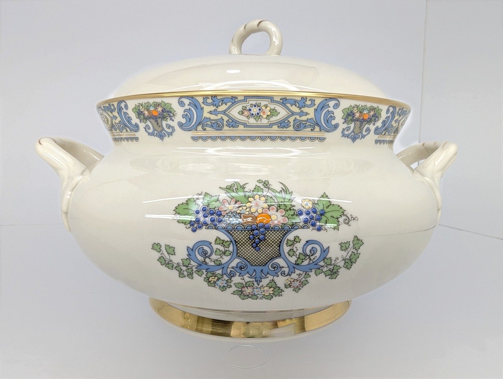 Vintage Lenox Autumn Soup Tureen Lid Gold Backstamp USA NOS May Co Original Tag Vintage Lenox Autumn Soup Tureen Lid Gold Backstamp USA NOS May Co Original Tag