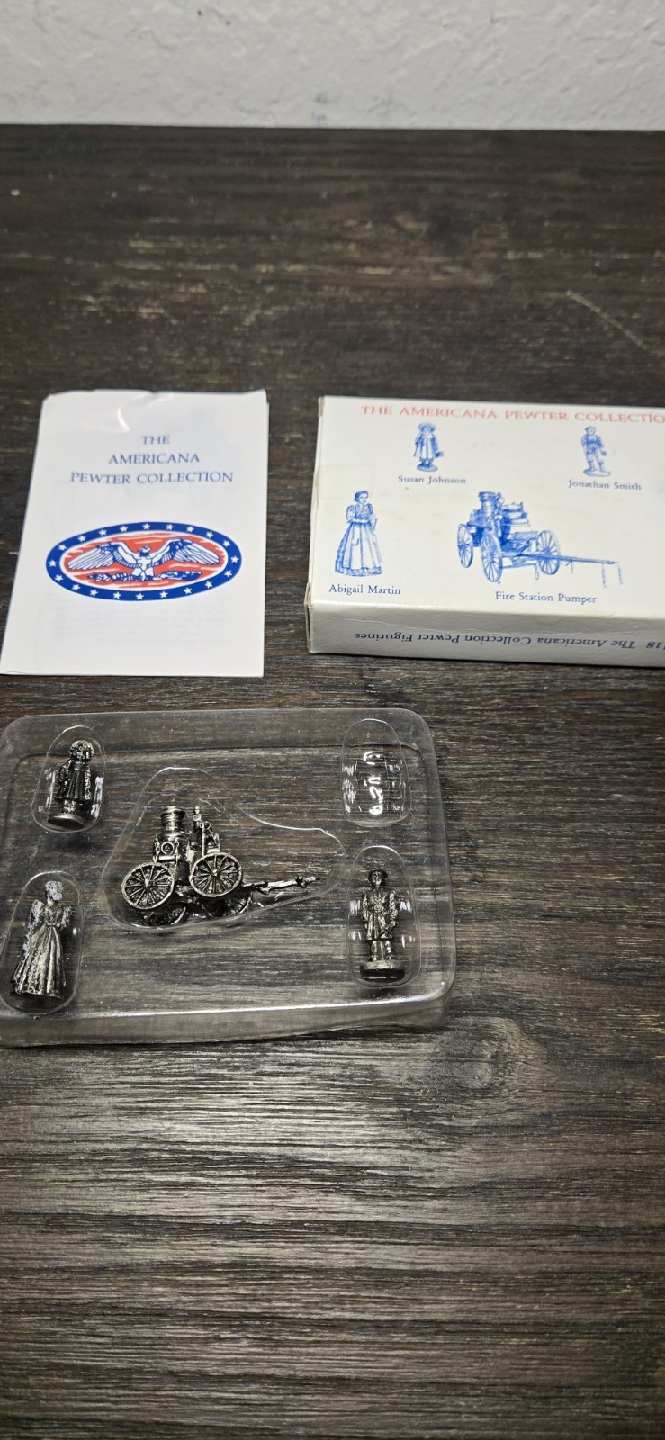 Vintage Americana Pewter Collection 1992 Set Of Five Solid Pewter Figurines Vintage Americana Pewter Collection 1992 Set Of Five Solid Pewter Figurines