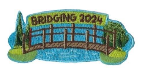 Girl BRIDGING 2024 \'24 Ceremony Event Fun Patches Badges crests SCOUTS GUIDES