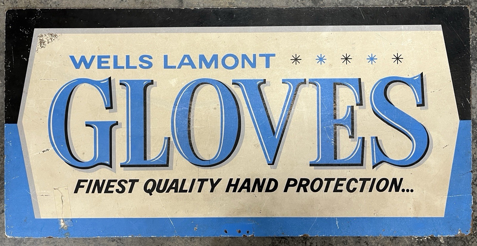 1940’s Wells Lamont Advertising Sign 1940’s Wells Lamont Advertising Sign