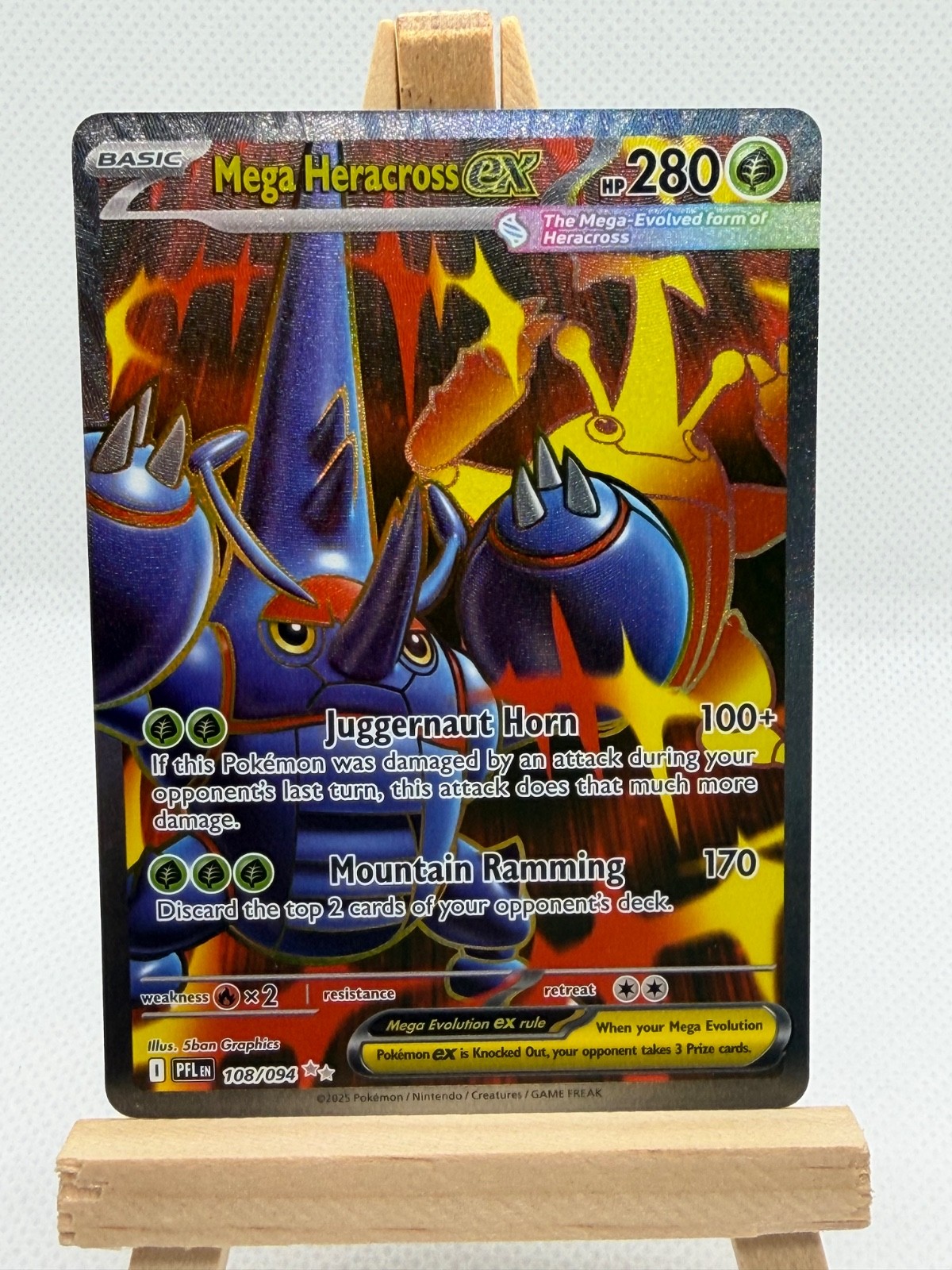 Mega Heracross (108/094) - Phantasmal Flames Ultra Rare - Pokemon TCG English Mega Heracross (108/094) - Phantasmal Flames Ultra Rare - Pokemon TCG English