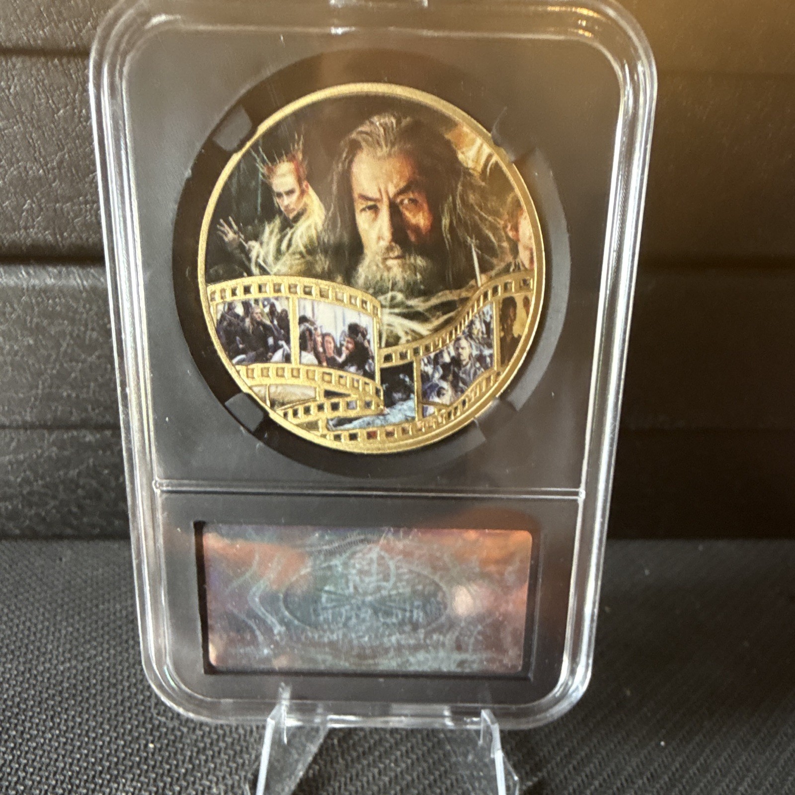 Lord of the Rings Gandalf Gold Metal Collector's Edition Collectible Coin Lord of the Rings Gandalf Gold Metal Collector's Edition Collectible Coin