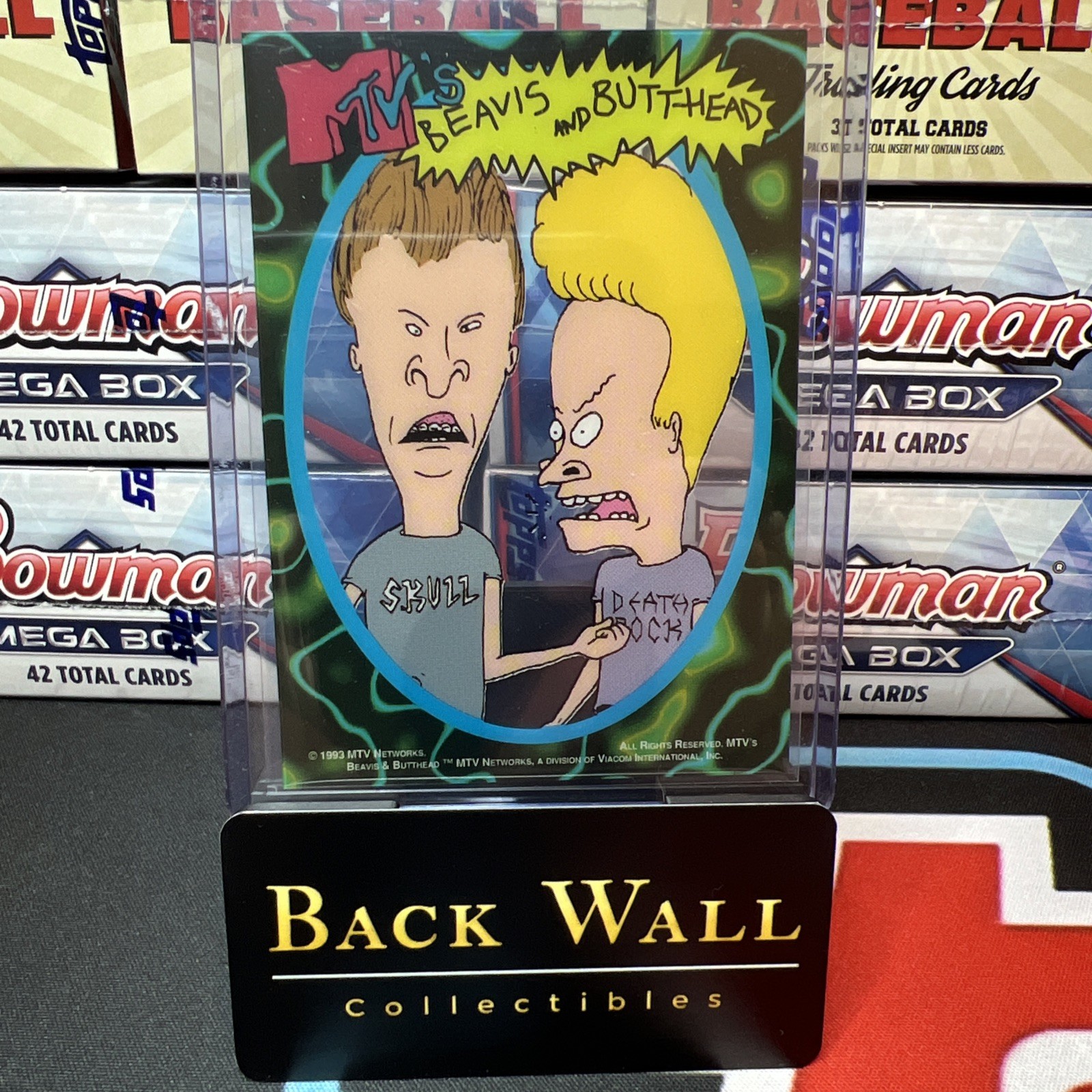 1993 MTV\'s BEAVIS and BUTTHEAD Clear Cell Acetate Rookie Card True RC Vf-Nm 🔥🤘