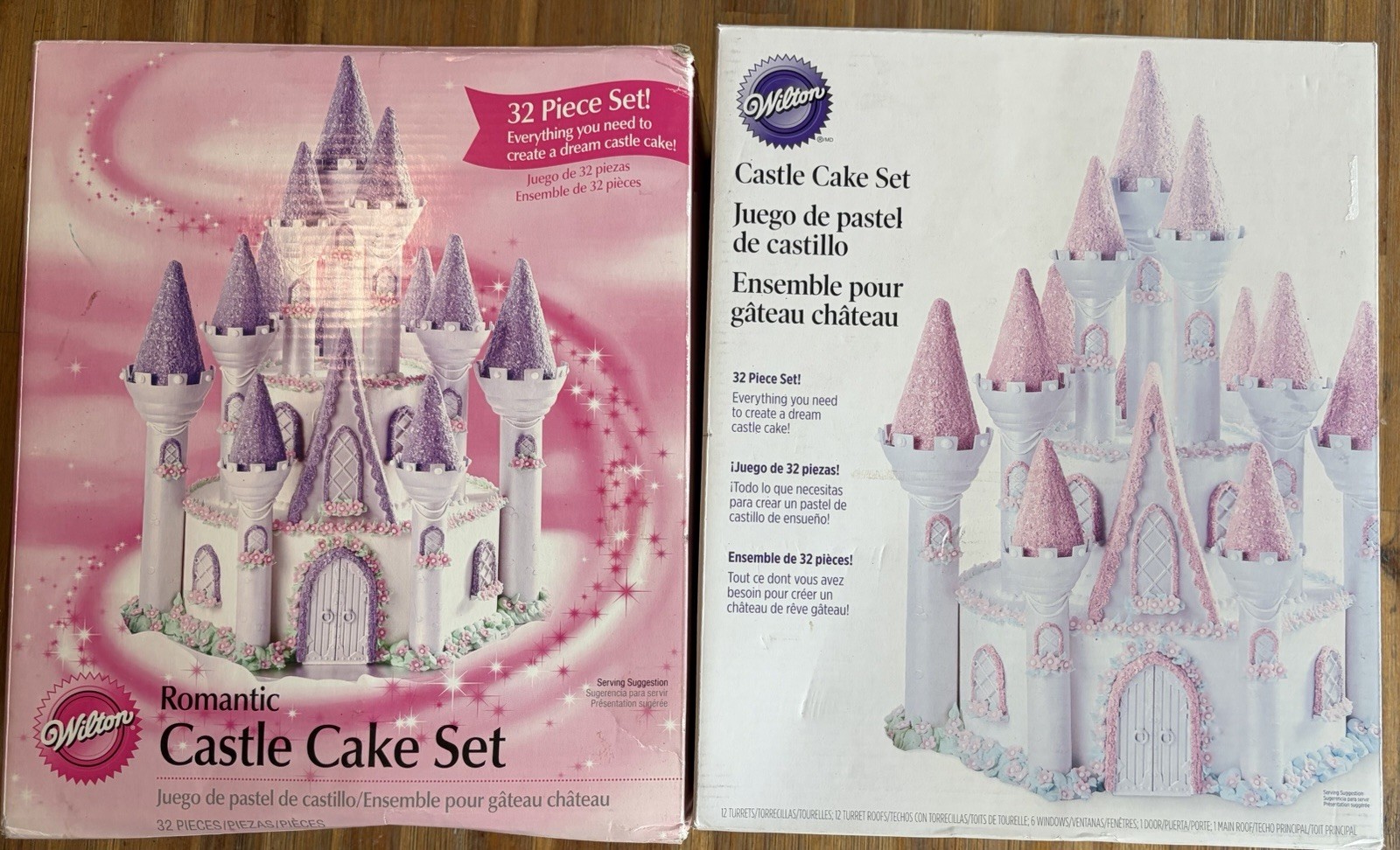 Wilton Romantic Castle & Castle Cake Set Bundle - New Open Box - 2008/2010 
