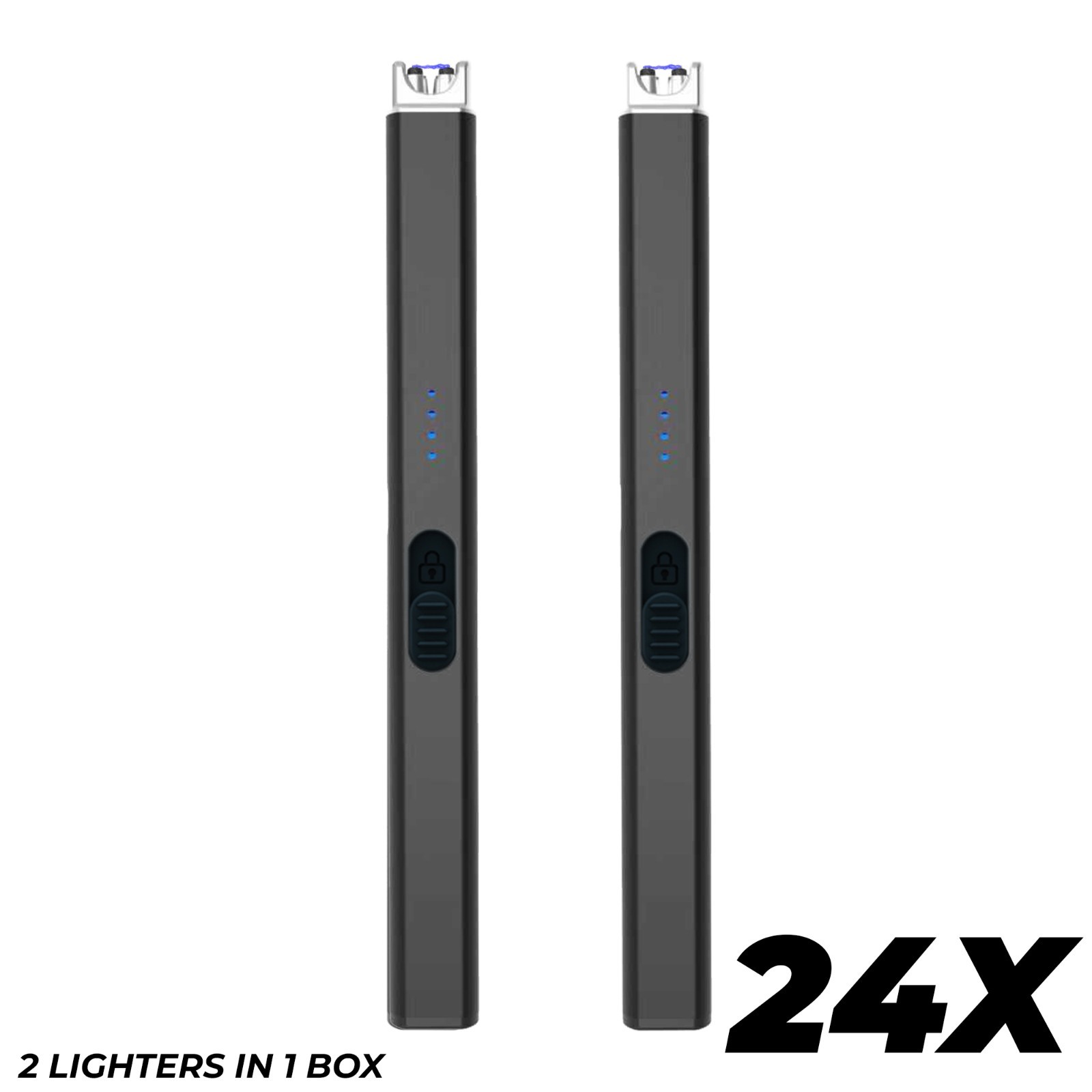 FIGHTSENSE (24PC) Electric Candle Lighter USB Rechargeable Windproof Plasma FIGHTSENSE (24PC) Electric Candle Lighter USB Rechargeable Windproof Plasma