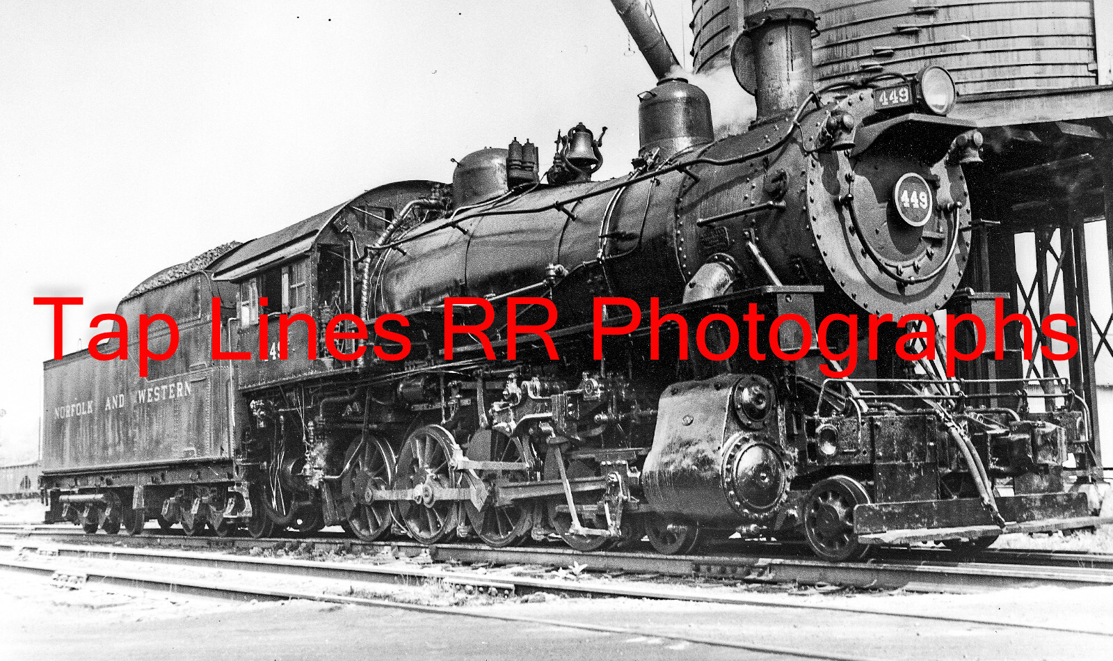 Norfolk & Western #449 Christianburg VA 9 2/1957  New 5x8 Photo