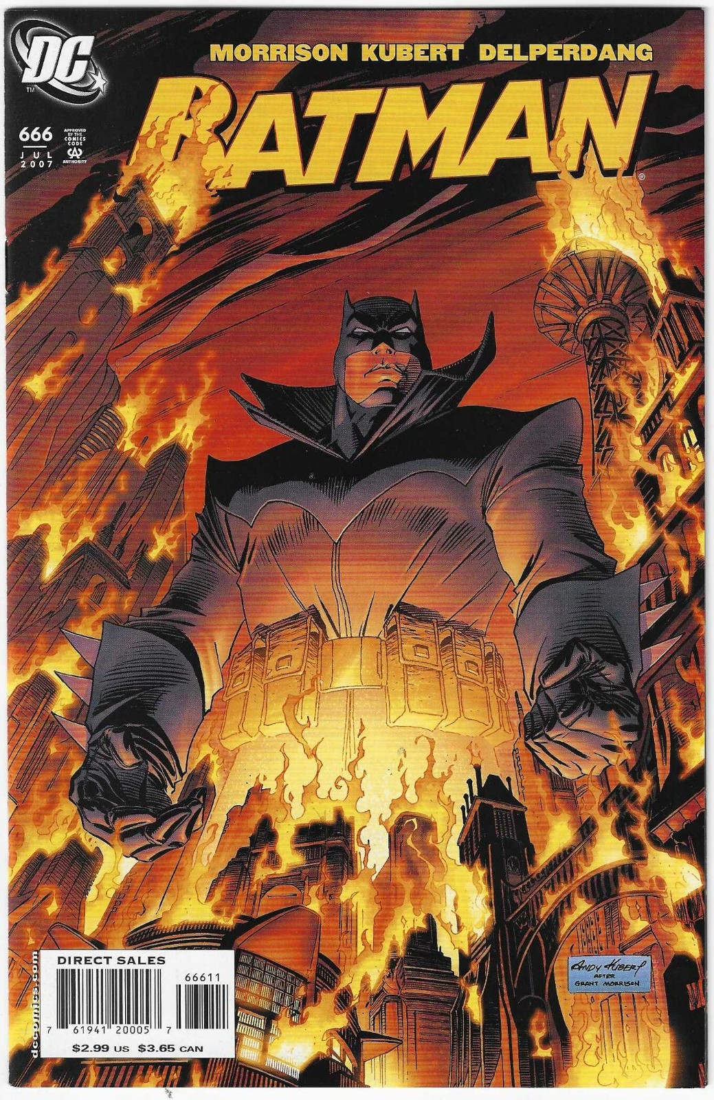 BATMAN #666 NM 2007 1ST APP OF DAMIAN WAYNE AS BATMAN ANDY KUBERT DC COMICS