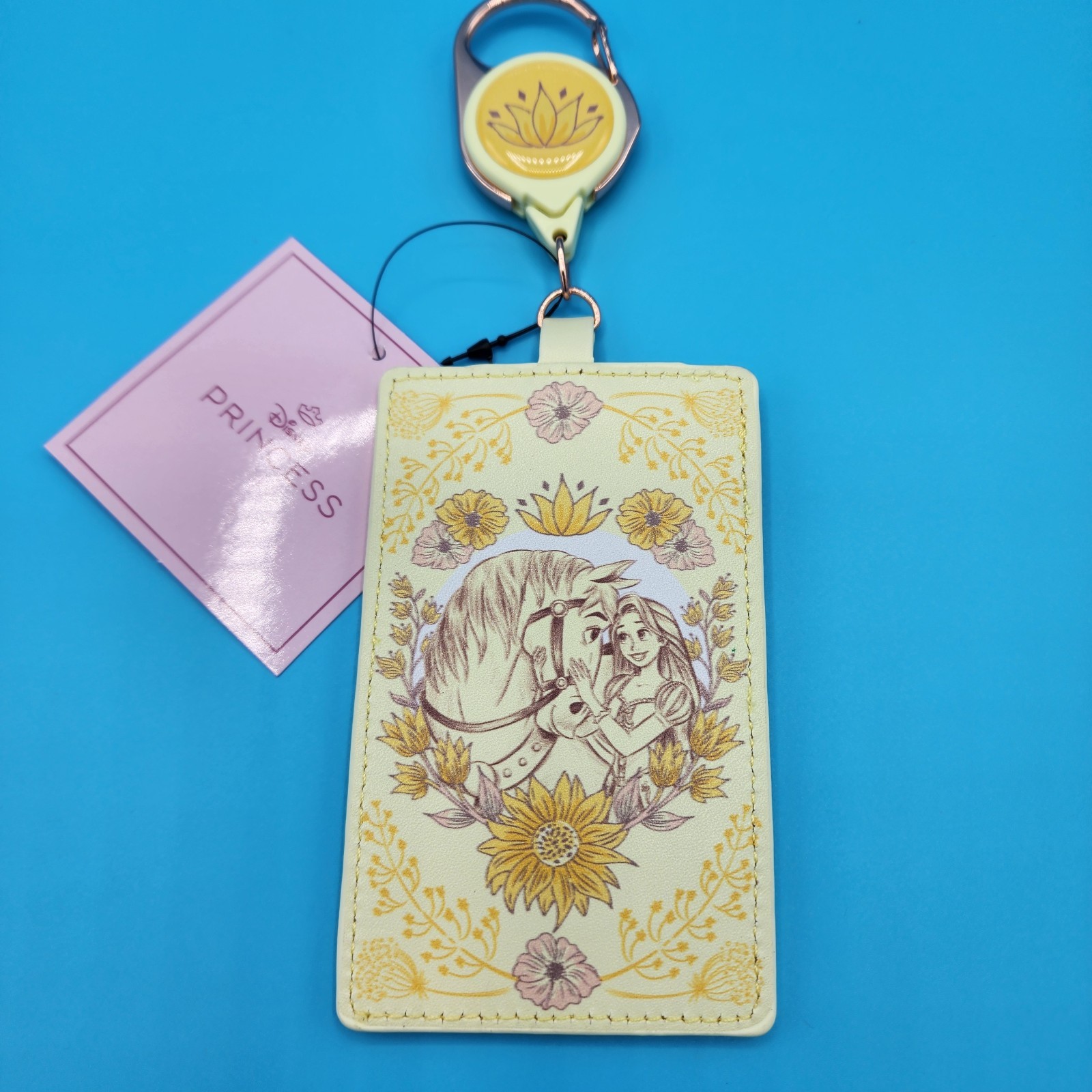 Disney Princess Rapunzel with Horse Tangled Retractable Lanyard ID Holder NEW Disney Princess Rapunzel with Horse Tangled Retractable Lanyard ID Holder NEW