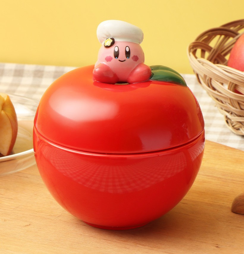 Kirby Cafe Japan Exclusive Apple Cocotte Ceramic Jewelry Box Tableware Official