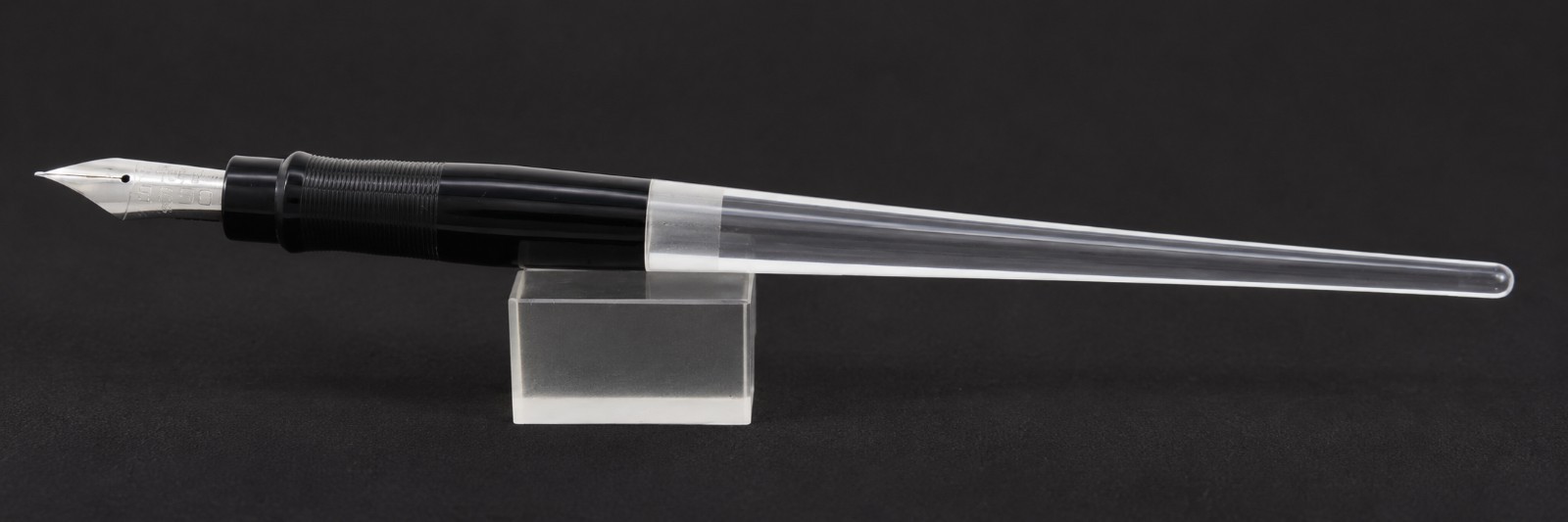 Esterbrook Dipless Desk Set Black & Lucite Fountain Pen - 9550 XFine Nib -1940\'s Esterbrook Dipless Desk Set Black & Lucite Fountain Pen - 9550 XFine Nib -1940\'s